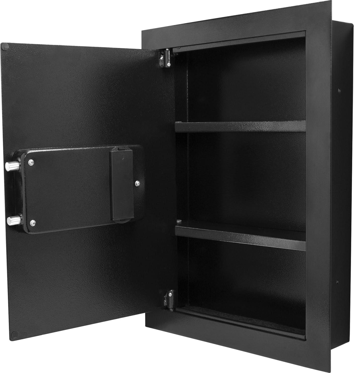 Winbest Left Opening Biometric Fingerprint Security Hidden Wall Safe 15.4 in x 3.73 in x 20.75 in