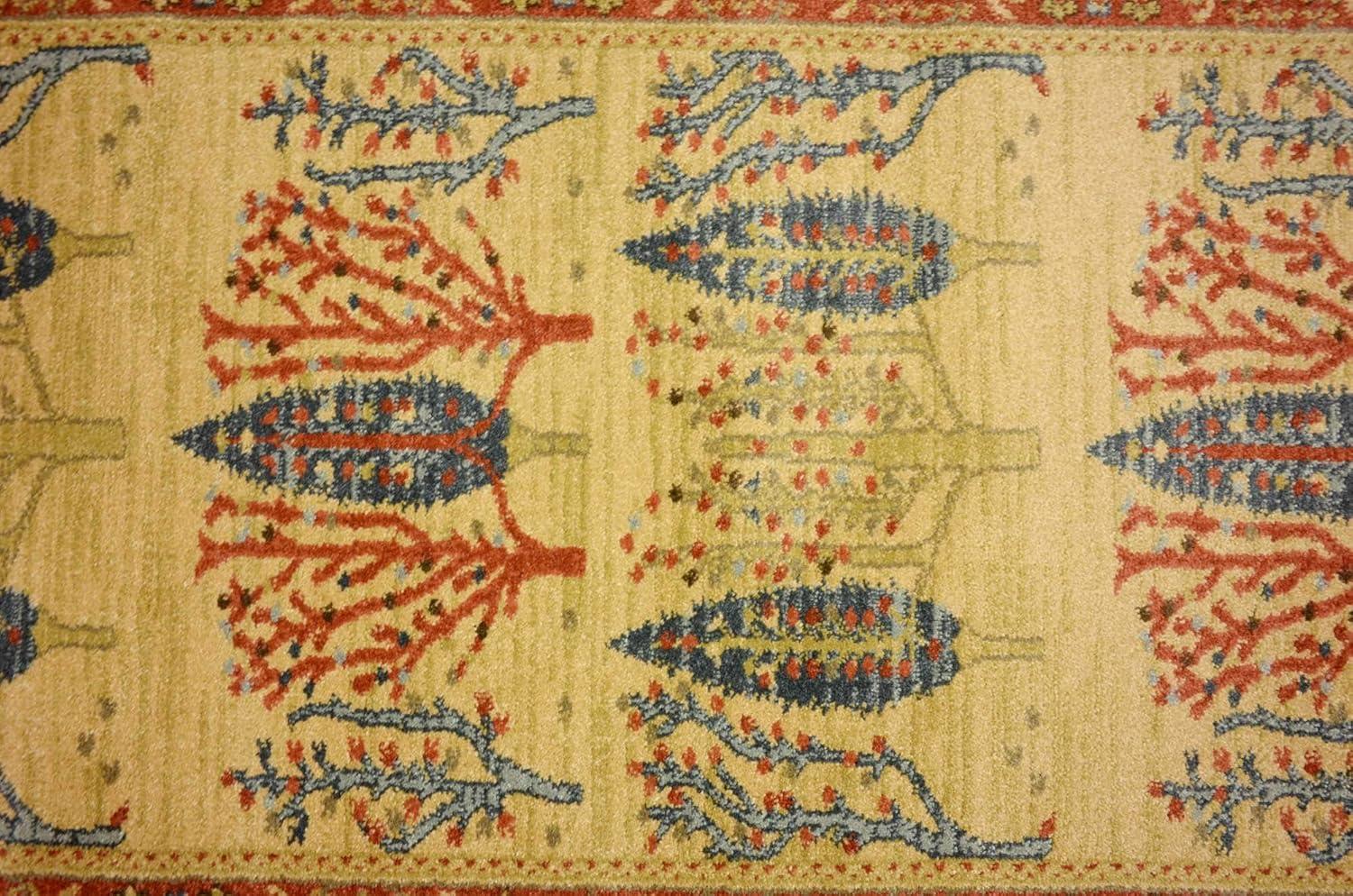 Unique Loom 2' 7 x 10' 0 Runner Tan Fars Mesquite Area Rug