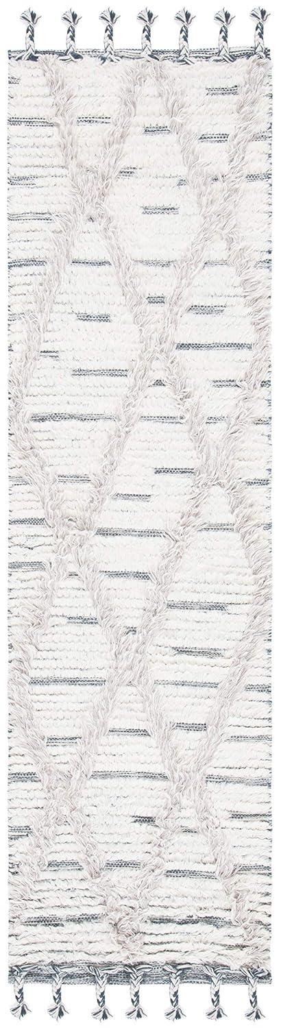 Kenya KNY953 Hand Woven Runner Rug - Ivory/Gray - 2'3"x8' - Safavieh.