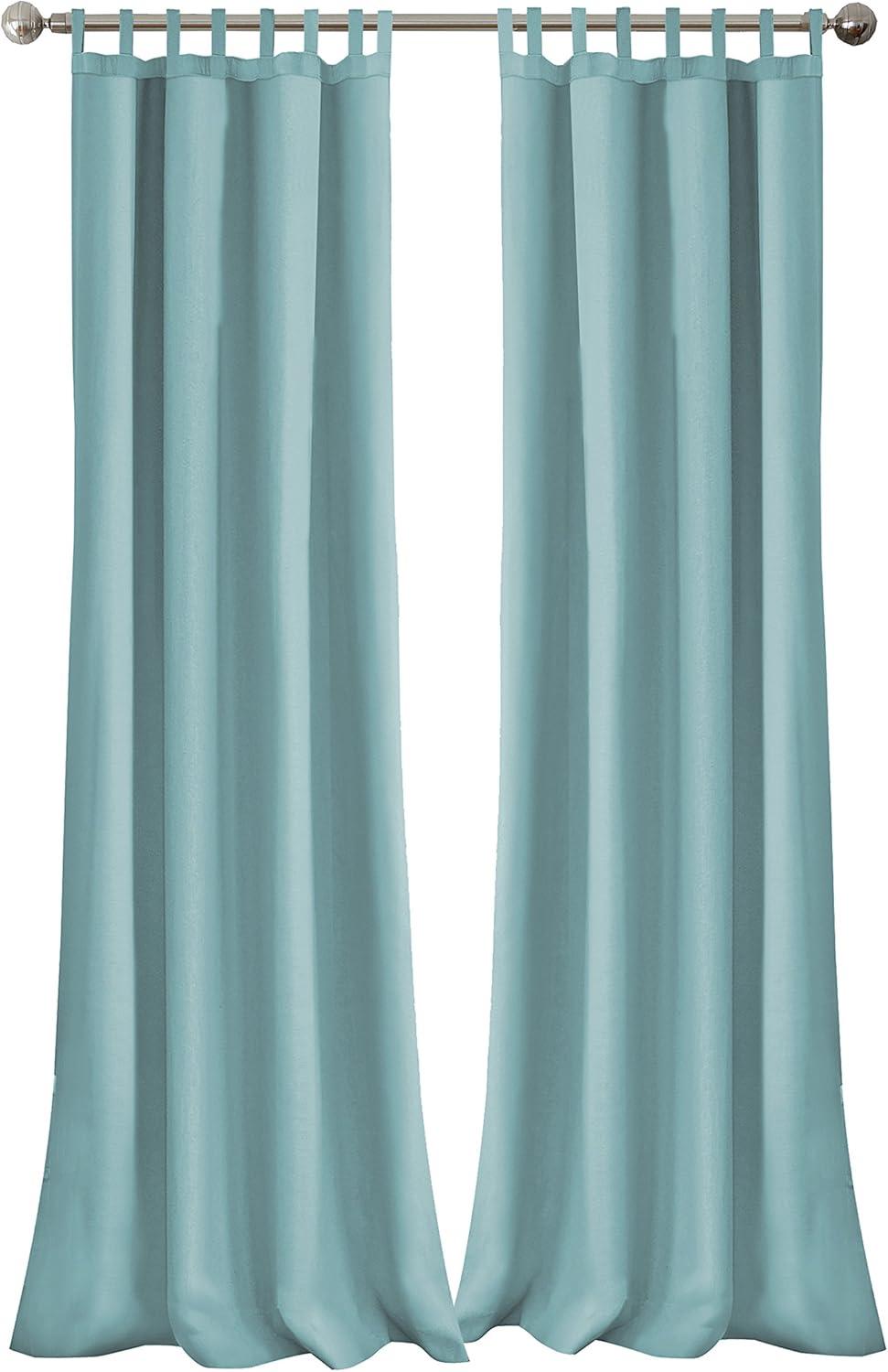 Elrene Matine Solid Tab Top Indoor/Outdoor Single Window Curtain for Patio, Pergola, Porch, Cabana, Deck, Lanai - Elrene Home Fashions