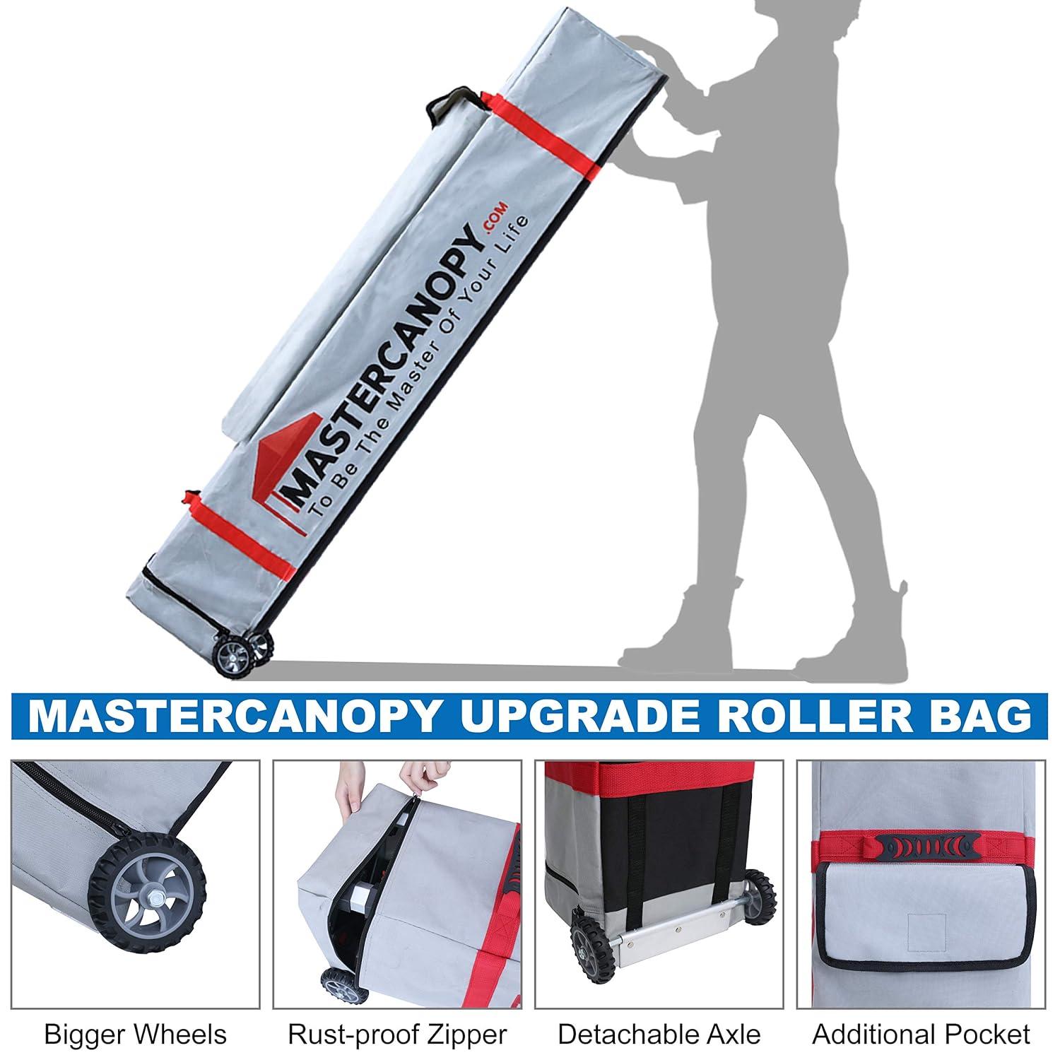 MASTERCANOPY Pop Up Canopy Tent Commercial Grade 10x10 Instant Shelter (Black)