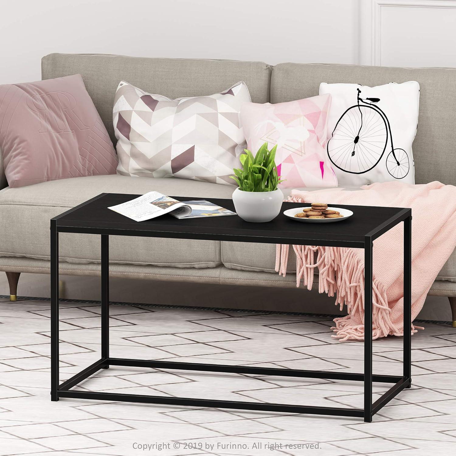 Americano Rectangular Wood and Metal Coffee Table