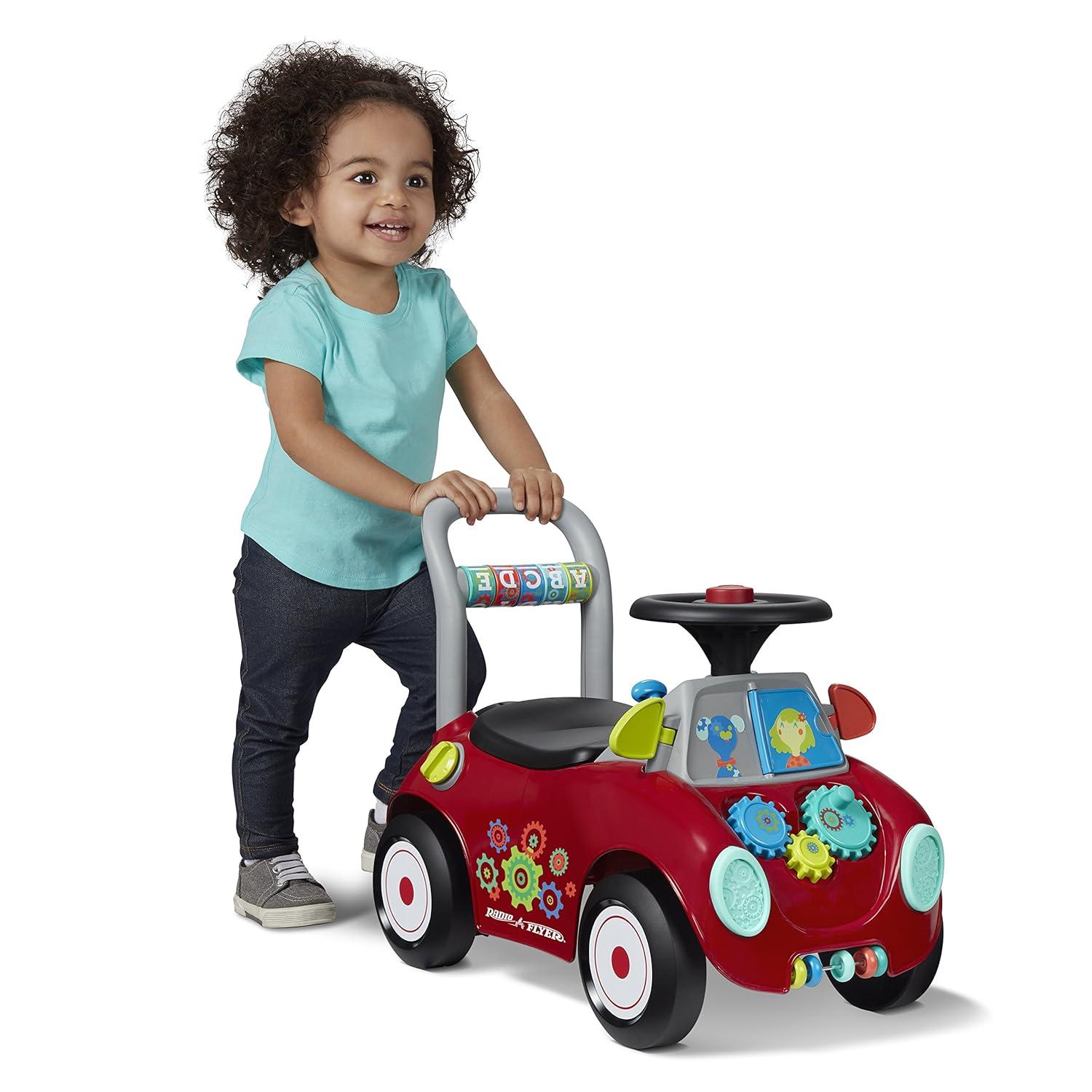 Radio Flyer Busy Buggy Ride-On: Educational Toy for Memory & Motor Skills