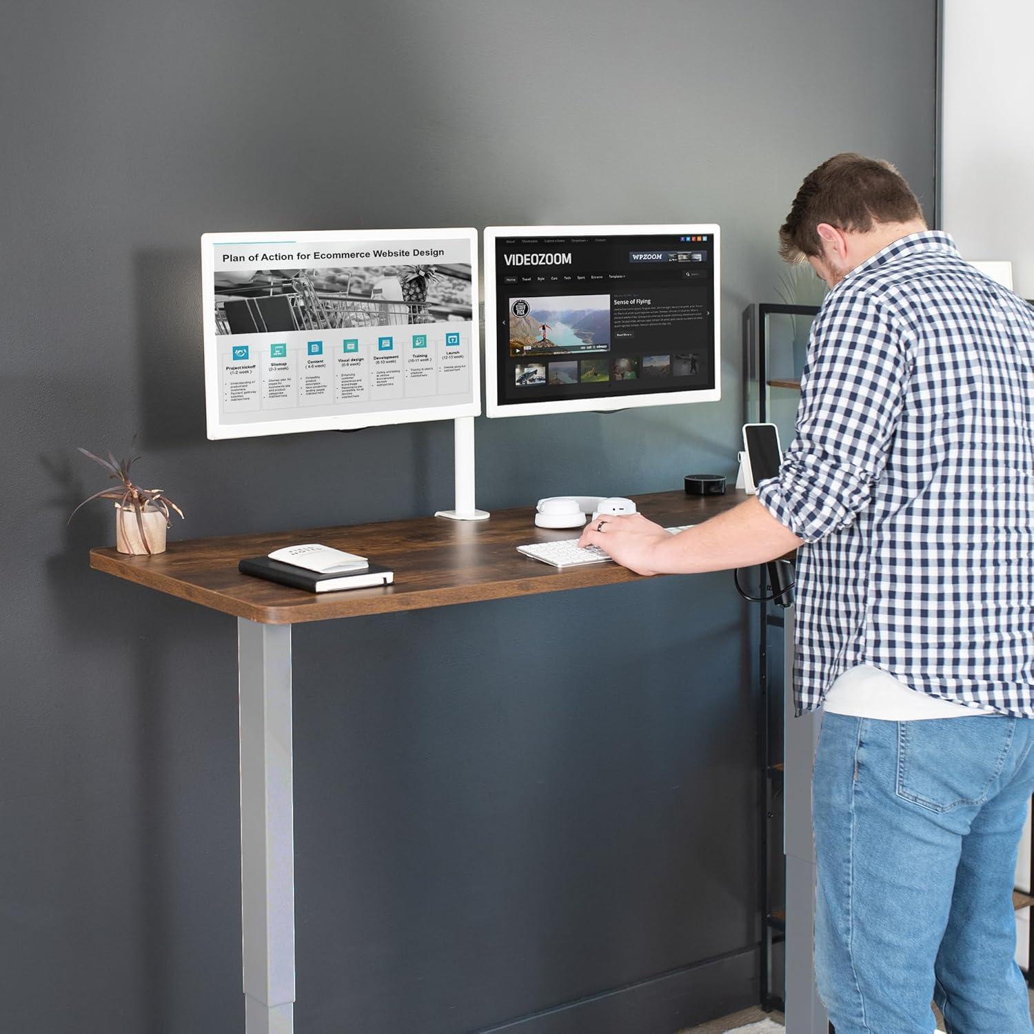 Vivo VIVO Single Motor Electric Desk with Push Button Memory Controller