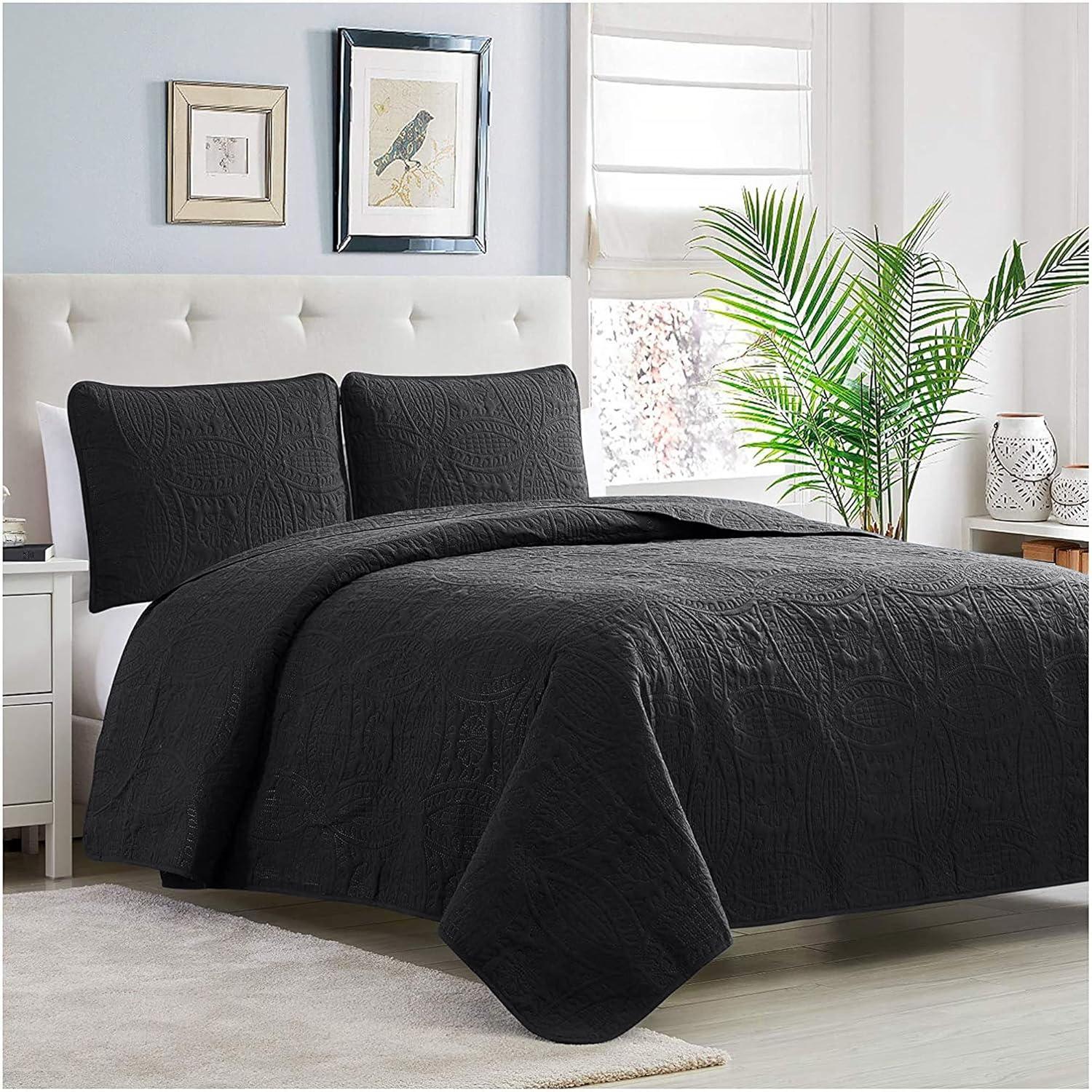 Mellanni Ultrasonic Quilted Coverlet Set