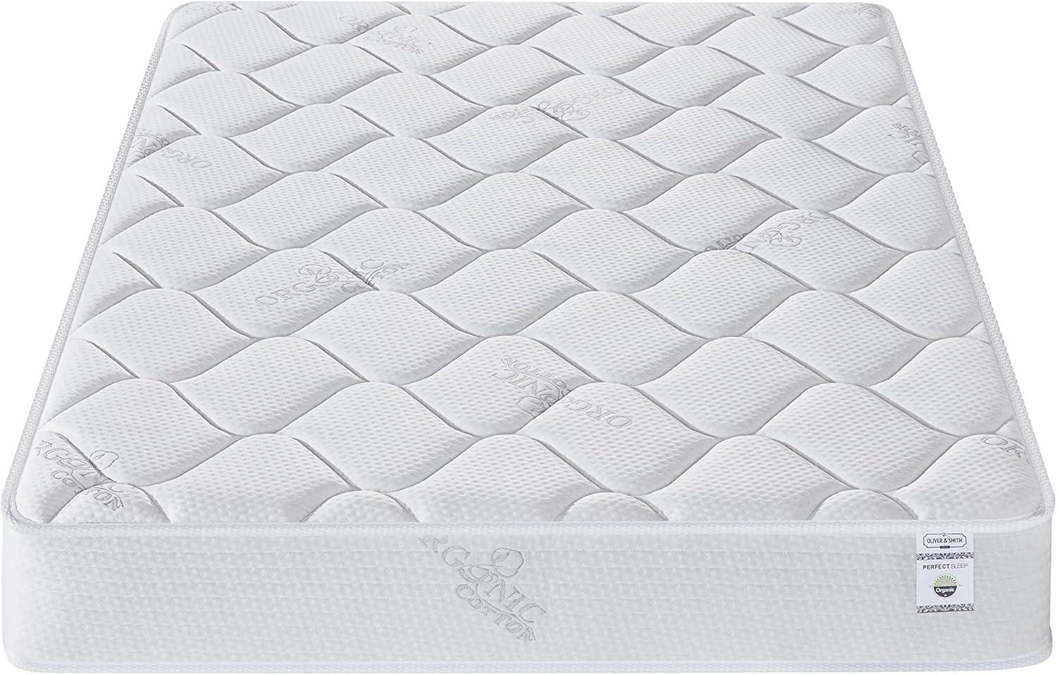 Queen Size Mattress - 8 Inch Cool Memory Foam & Spring Hybrid Mattress - Tight Top - Medium Firm - Oliver & Smith