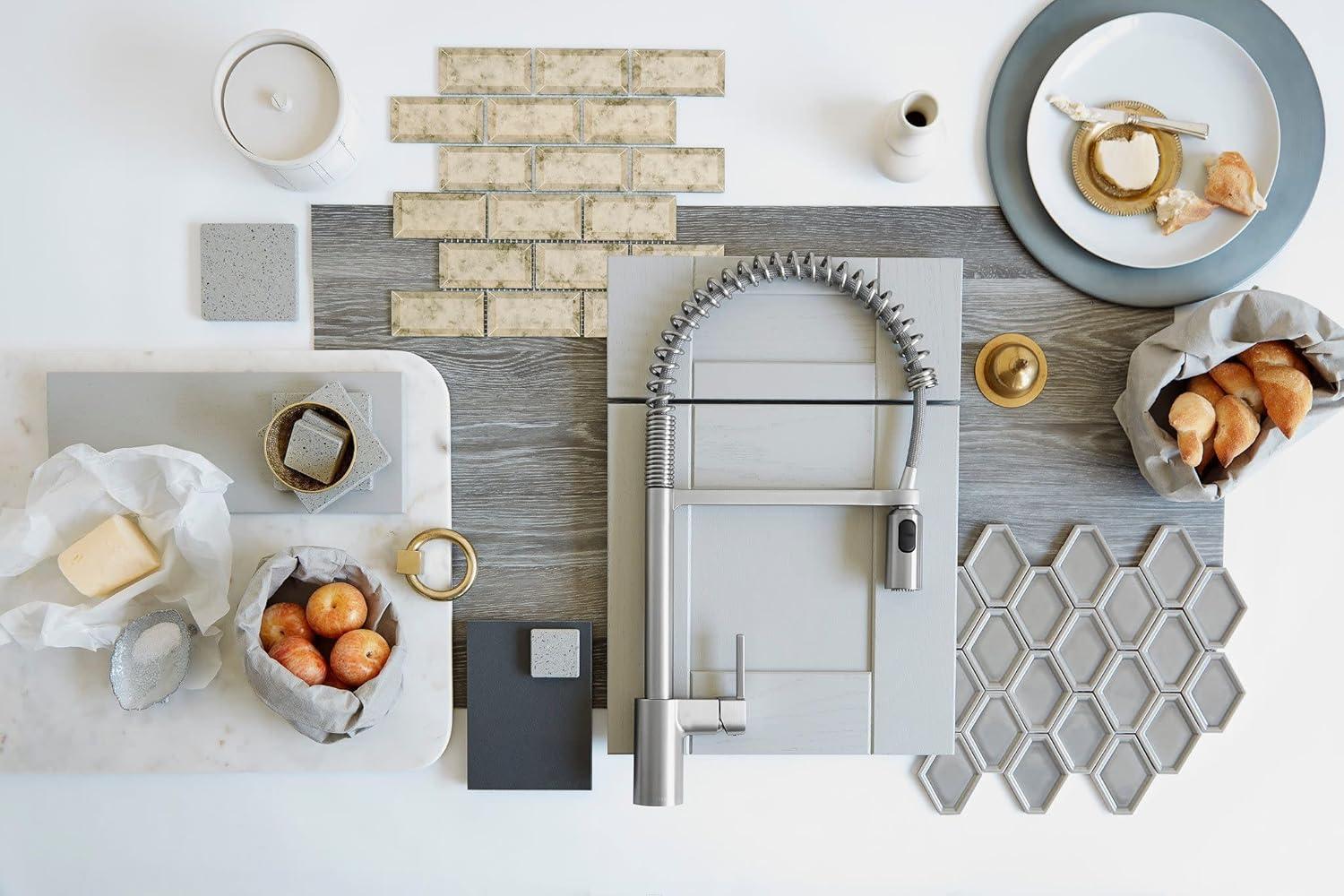 Moen Align MotionSense Wave Single Handle Spring Pulldown Kitchen Faucet with Power Clean Technology