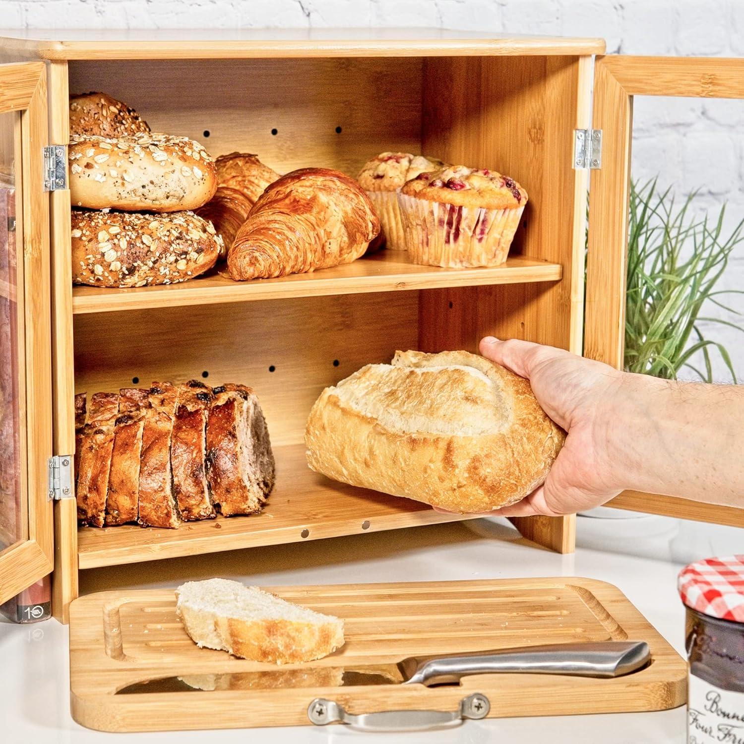 Luv UR Kitchen Stainless Steel Clean and Strong Tenon Joints Bread Box