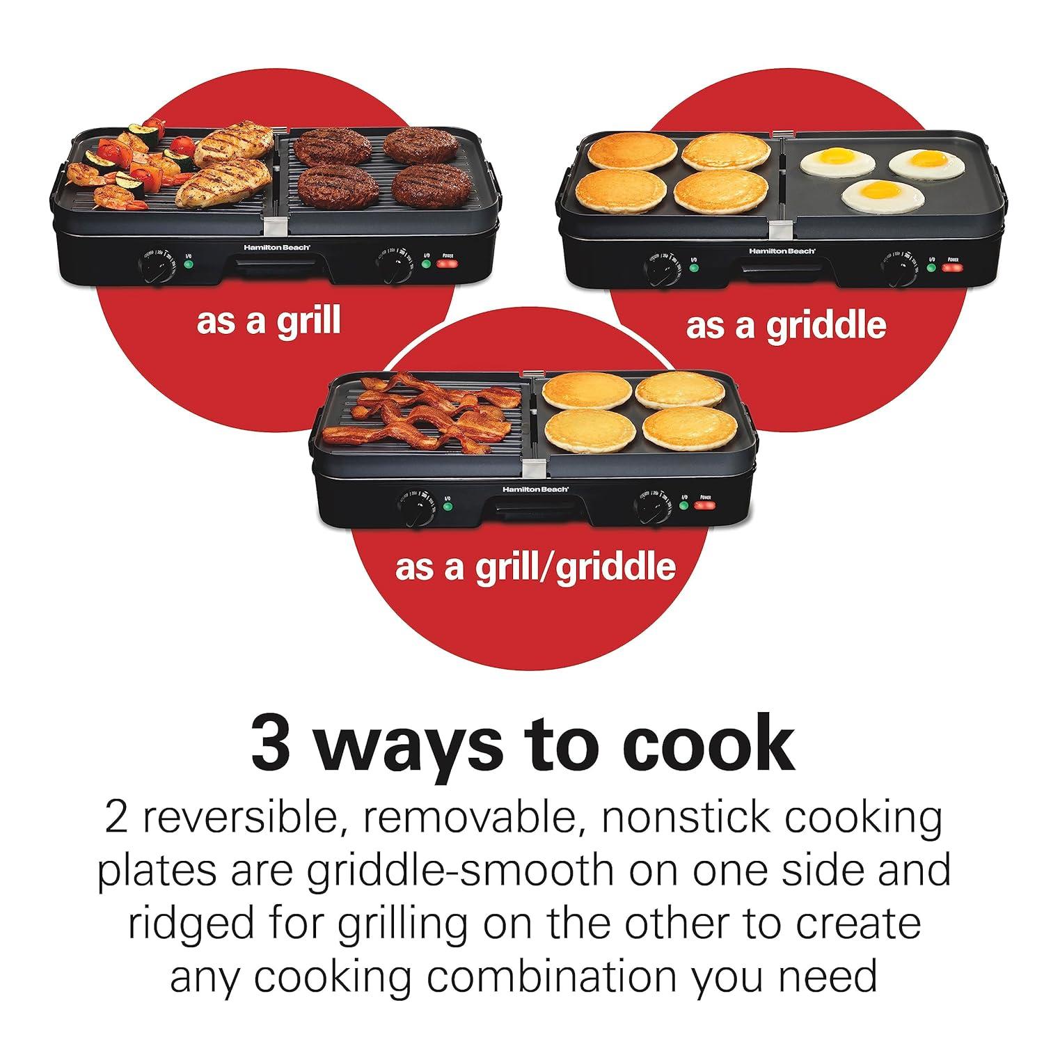 Hamilton Beach Hamilton Beach® 3-in-One Grill/Griddle