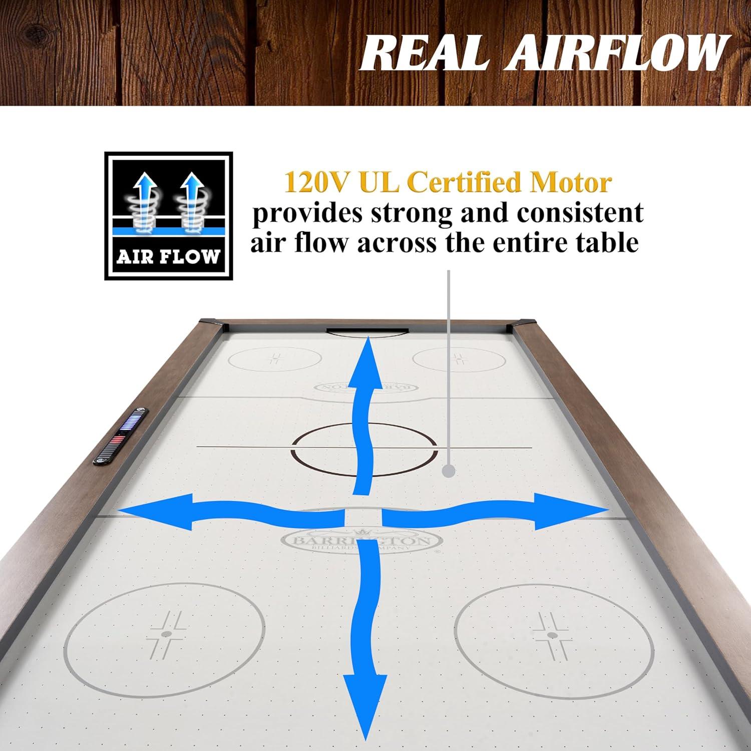 Barrington Urban 7' Air Powered Hockey Table With Pusher And Puck Set