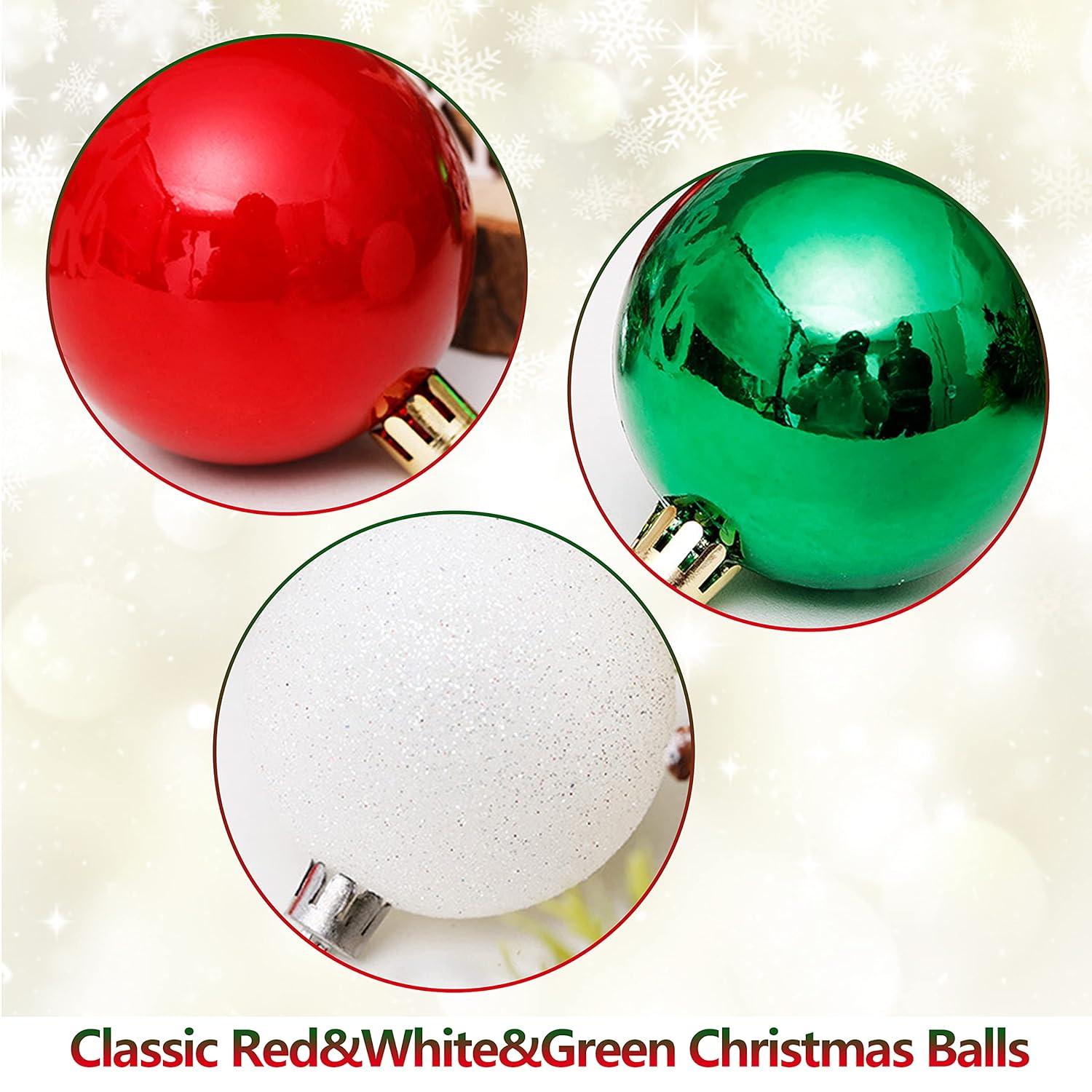 WS at Home 30 Piece Shatterproof Ball Ornaments Set