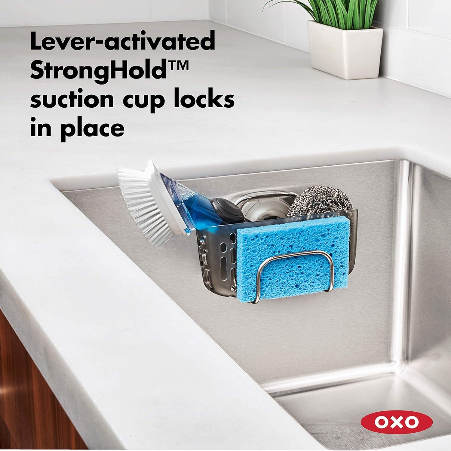 OXO Softworks Stronghold Suction Sink Caddy