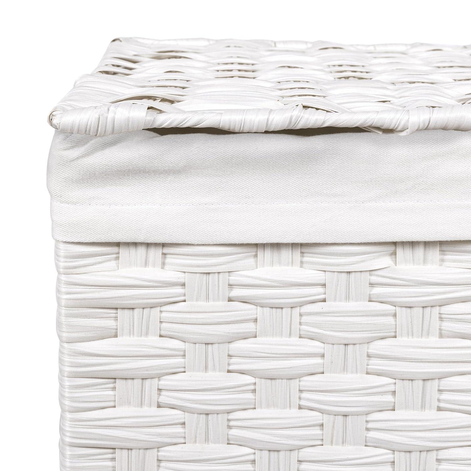 Handwoven Rectangle Laundry Hamper