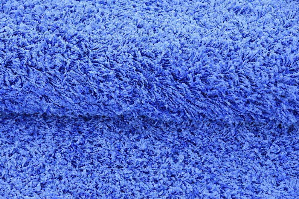 Unique Loom 8' 0 x 11' 0 Rectangle Solid Shag Periwinkle Blue Area Rug