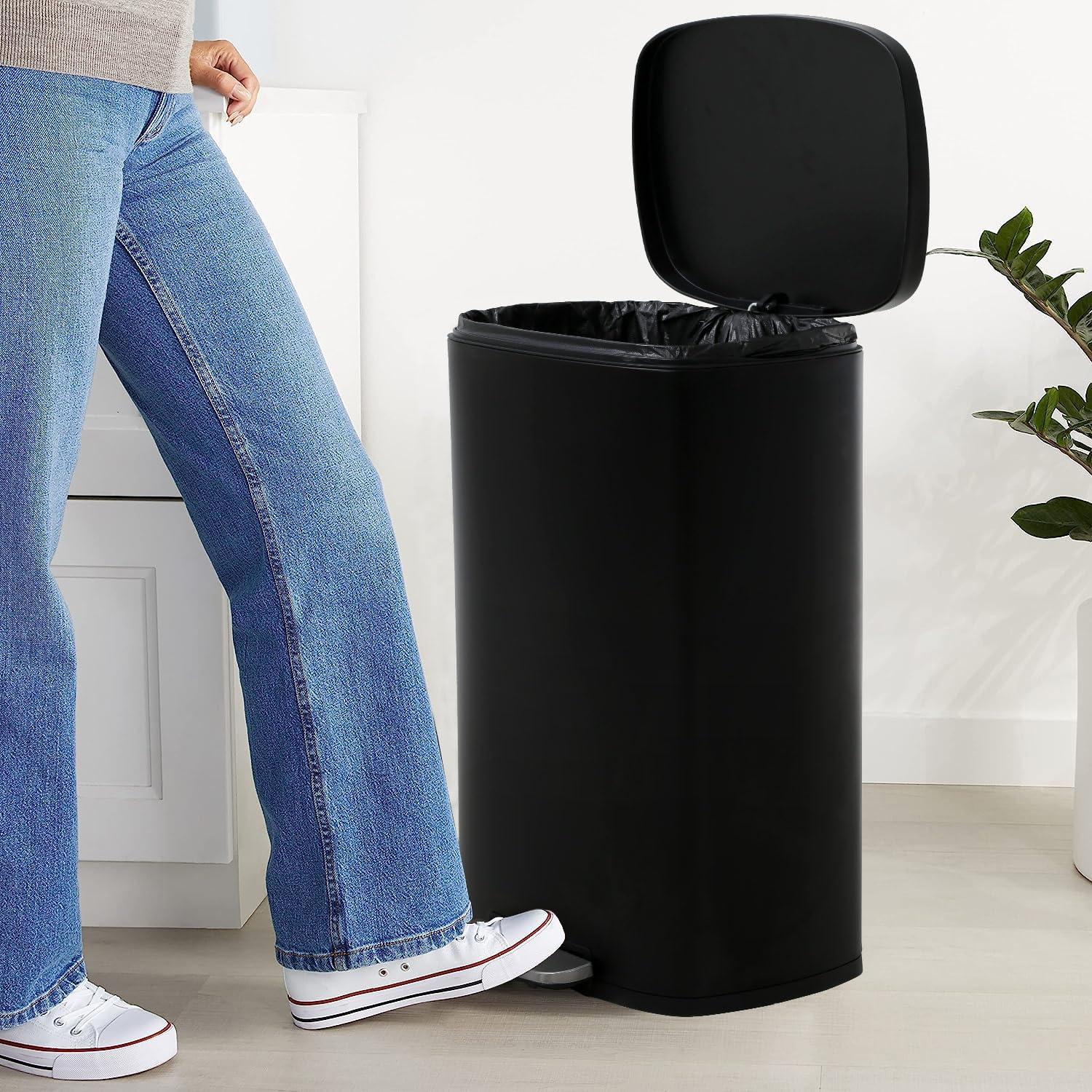 Sangdo Steel 13 Gallon Step on Trash Can | Wayfair