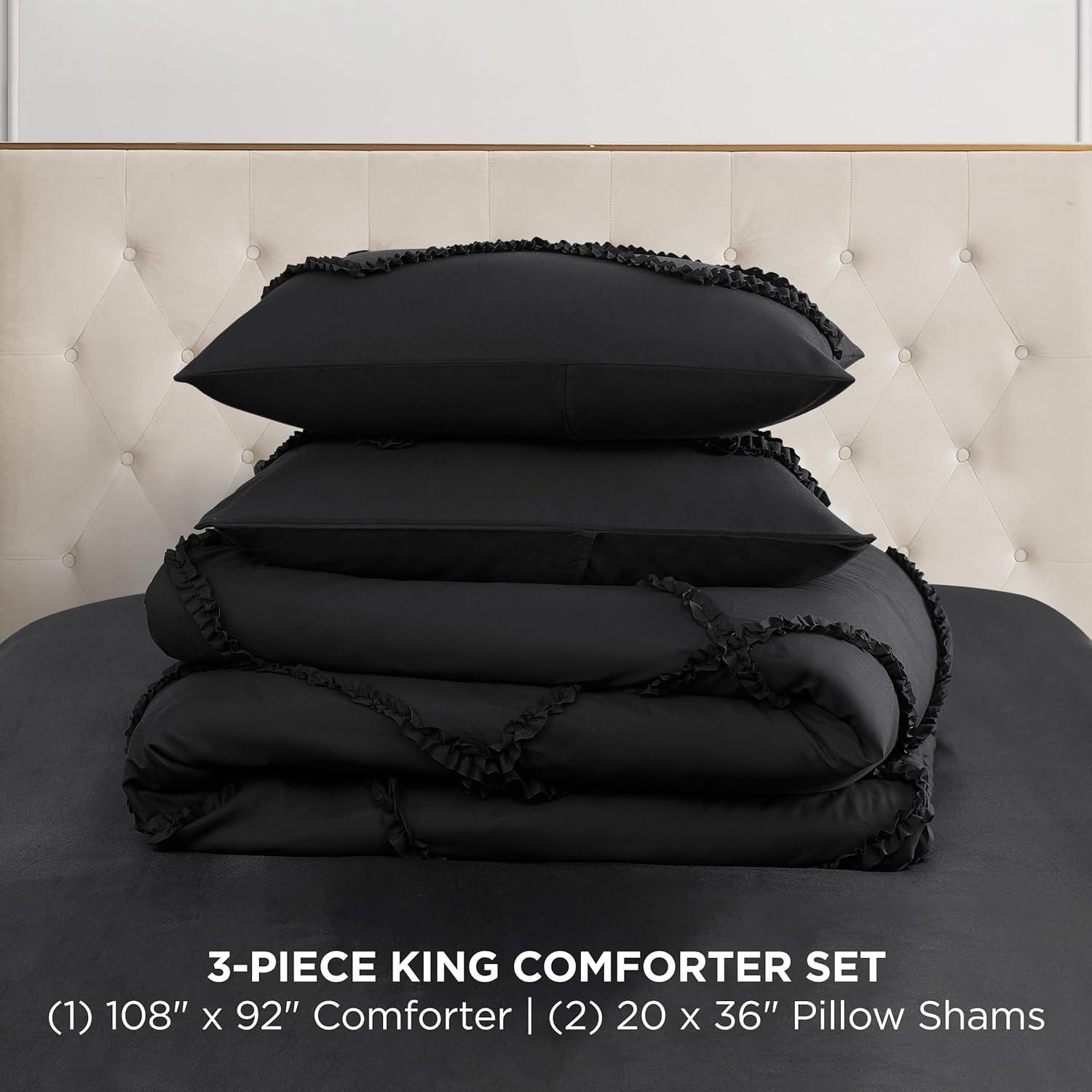 Juicy Couture Juicy Couture Diamond Ruffle Reversible Comforter & Shams Bedding Sets