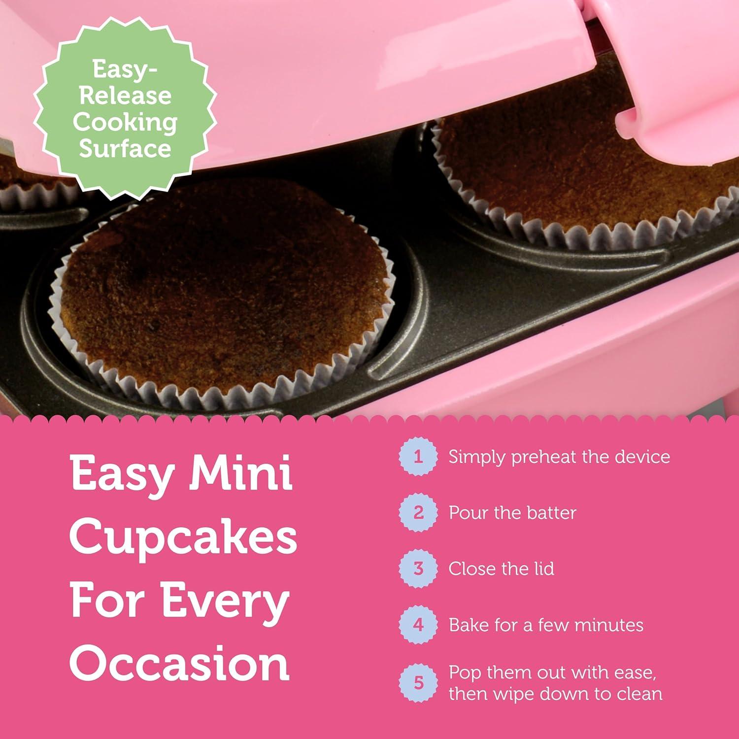 Babycakes Mini Cupcake Maker, Mini Size, Pink, Model CCM-50