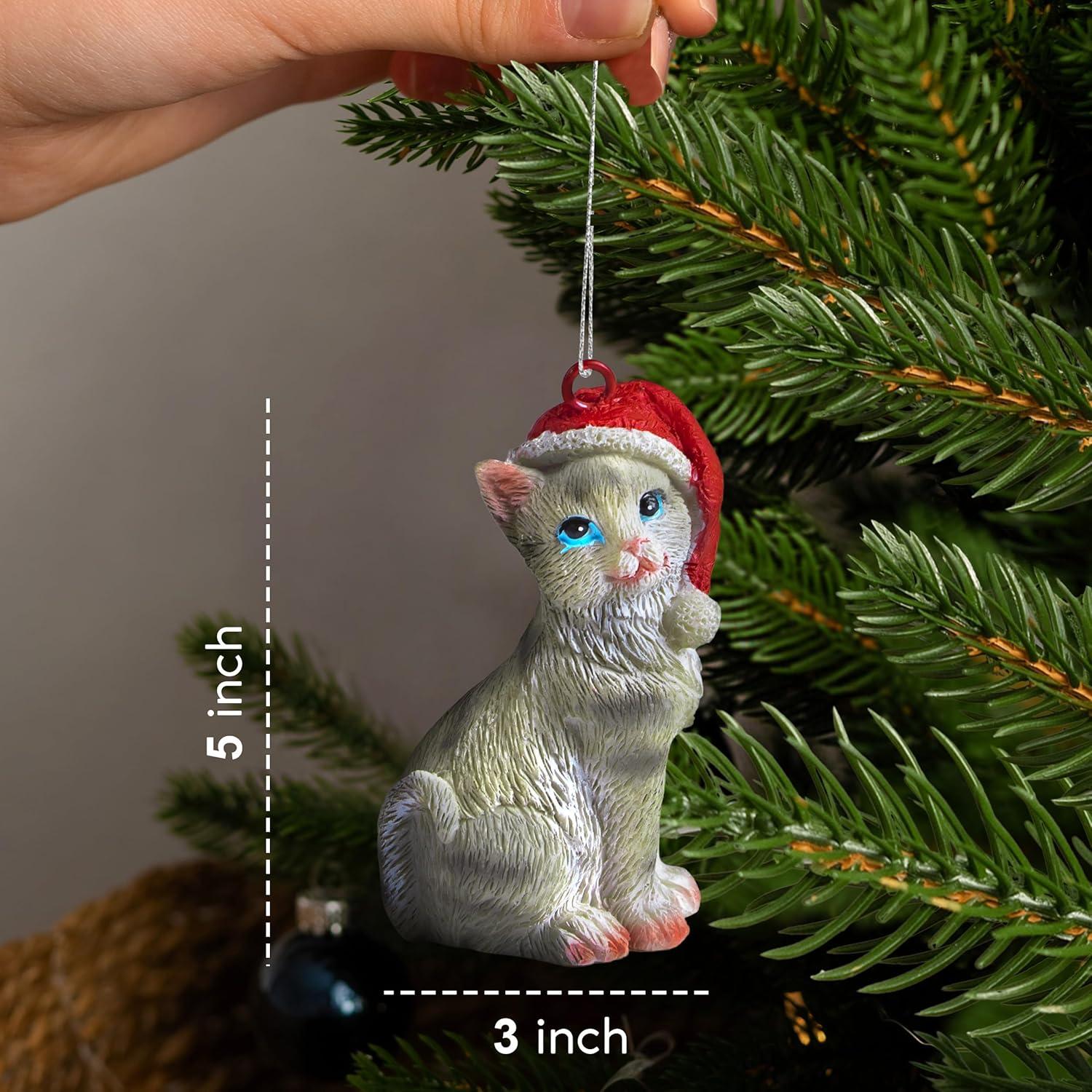 Charlton Home® Santa Cat Ornament