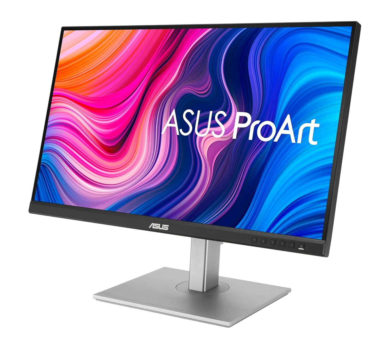 ASUS ProArt PA278CV Professional Monitor – 27", IPS, QHD (2560 x 1440), 100% sRGB, 100% Rec. 709, Color Accuracy ΔE < 2, Calman Verified, USB-C, DisplayPort Daisy-chaining, ProArt Preset,  Ergo Stand
