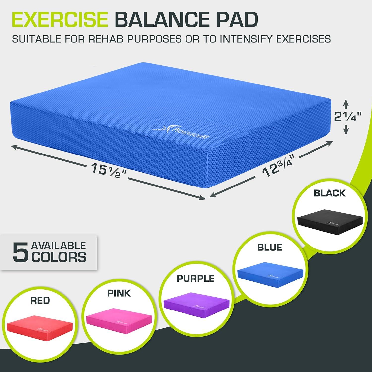 ProsourceFit Exercise Balance Pad 15.5x12.75-in, Blue