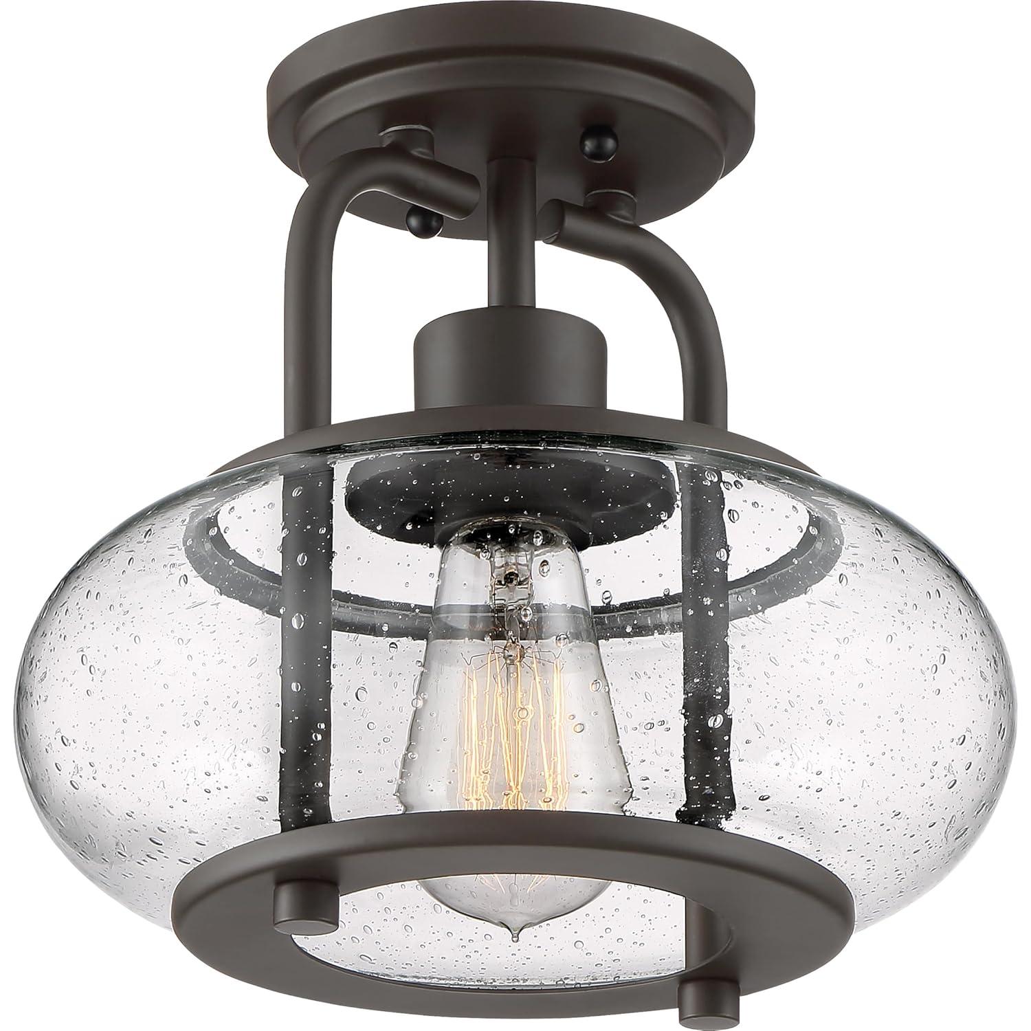Quoizel Lighting Trilogy 1 - Light Semi-Flush Mount in  Brushed Nickel