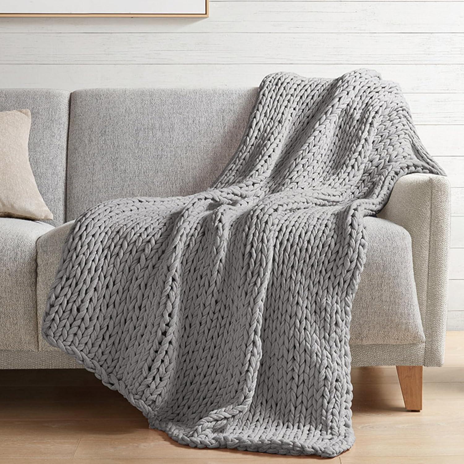 Madison Hand Made Chunky Double Knit Throw Blanket