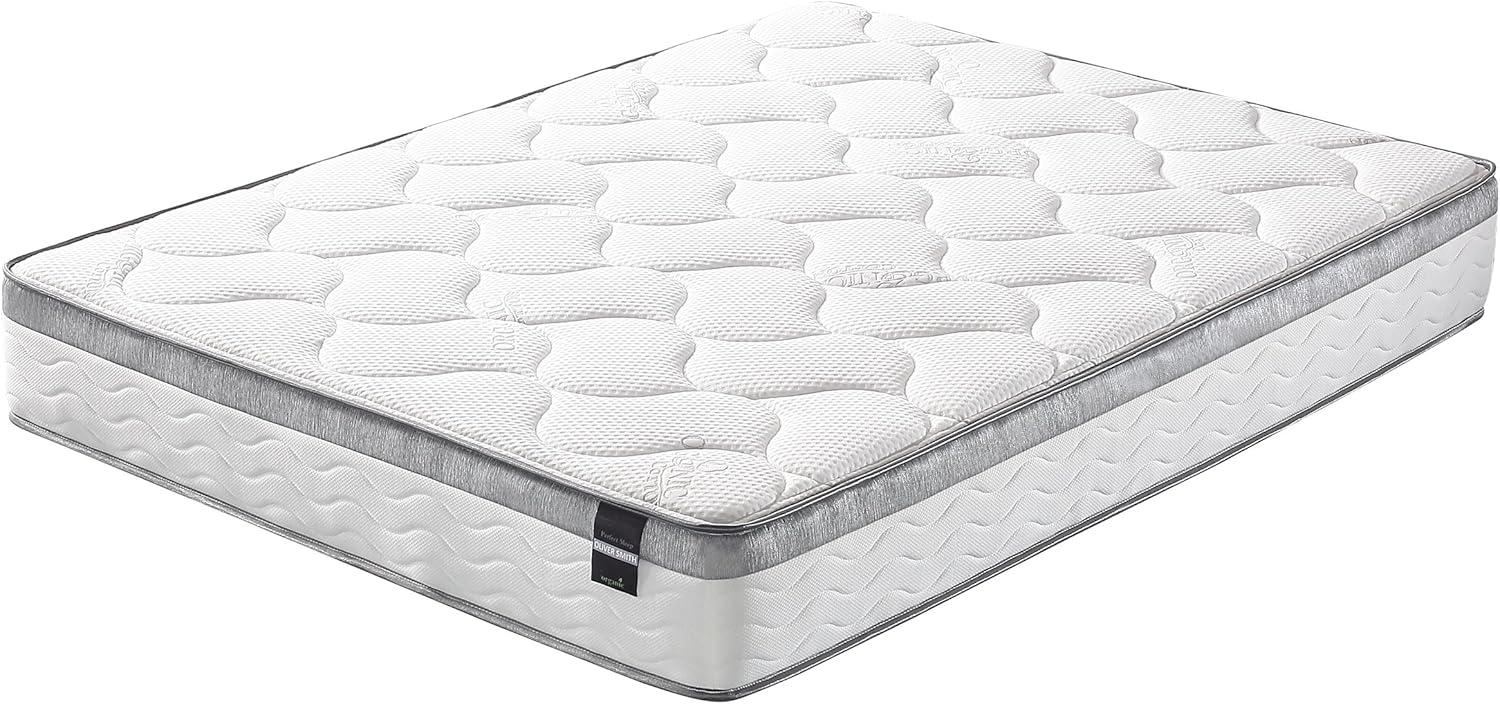 Queen Size Eurotop Innerspring Mattress with Memory Foam