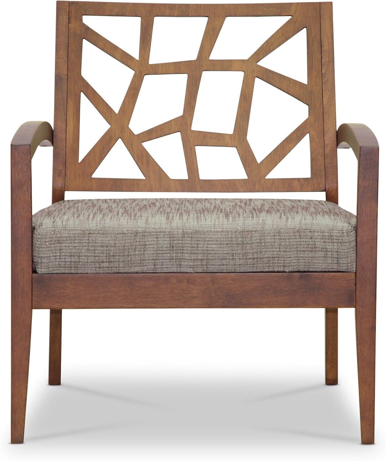 Jennifer Modern Lounge Chair Gray - Baxton Studio: Upholstered Polyester, Hardwood Frame, Spot Clean