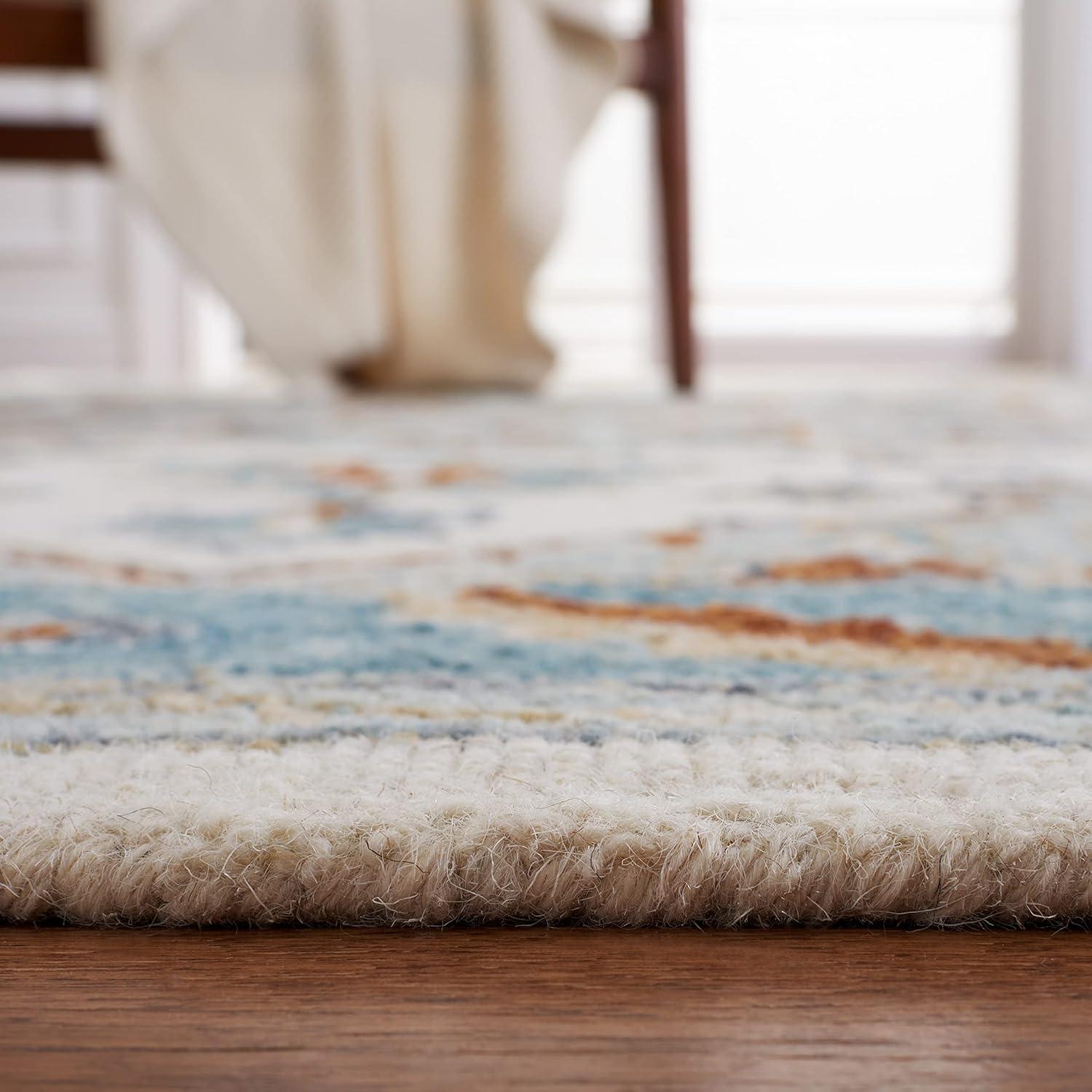 Metro MET352 Hand Tufted Indoor Accent Rug - Ivory/Blue - 3'x5' - Safavieh