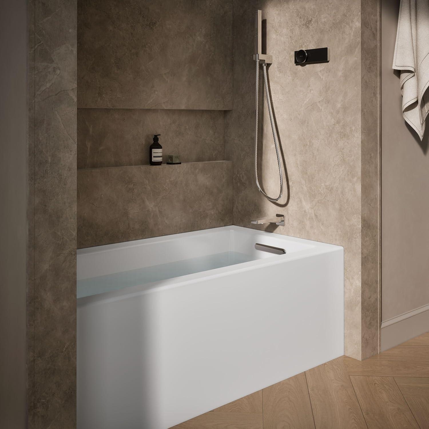 Underscore 60" x 32" Alcove Soaking Bathtub