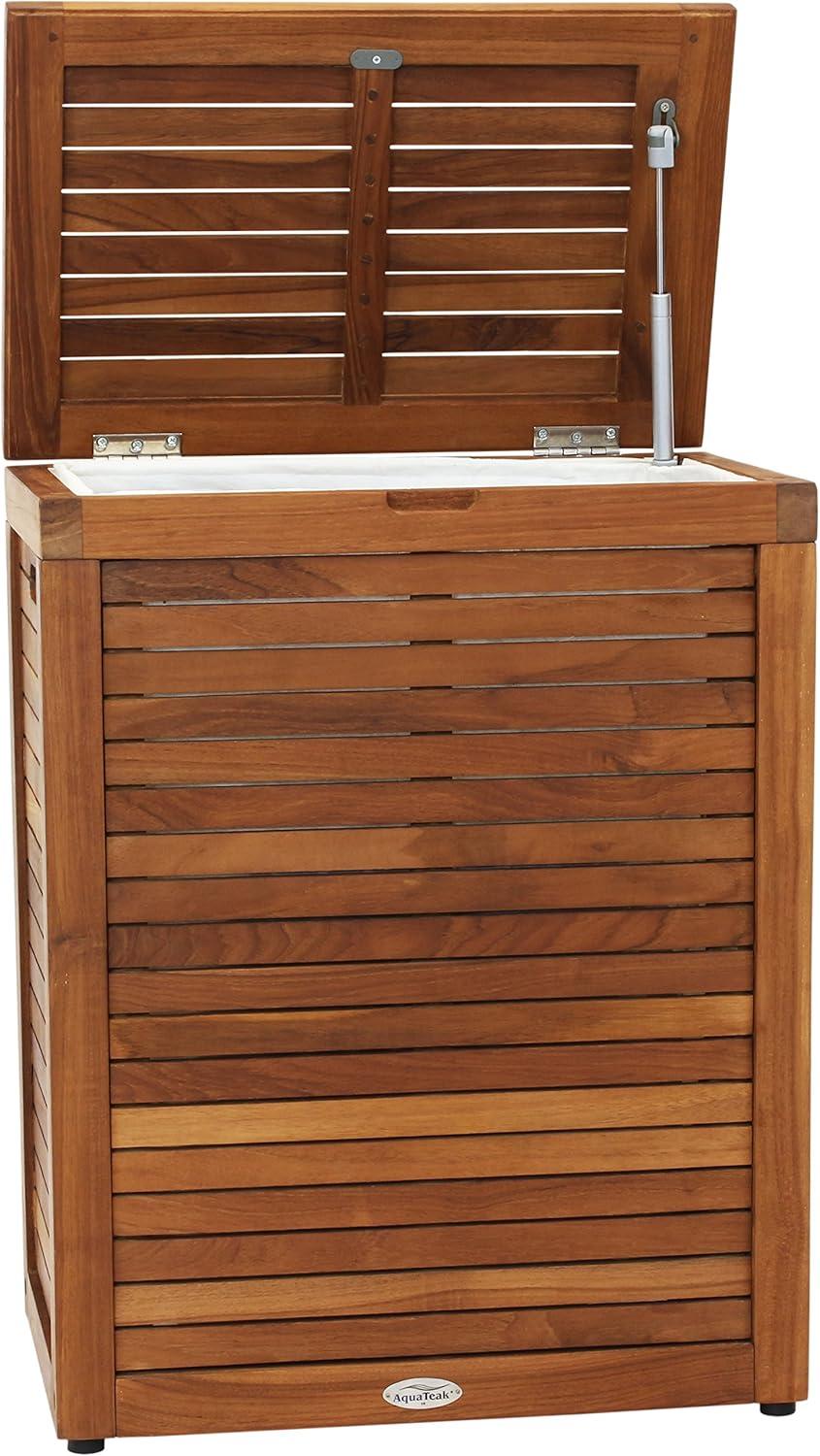 Moti Wood Laundry Hamper with Handles