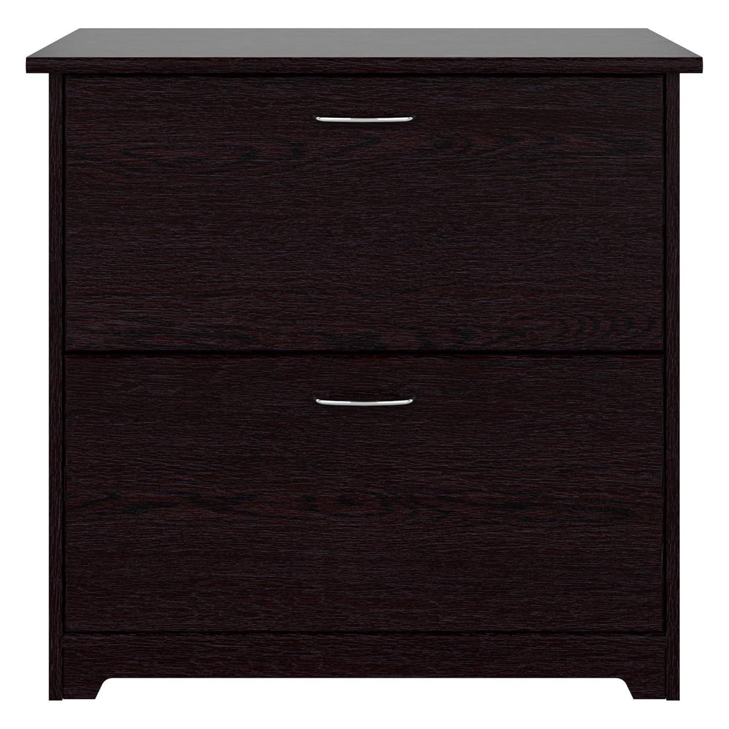 Bush Furniture Cabot Lateral File Cabinet, 2 Drawer, Espresso Oak