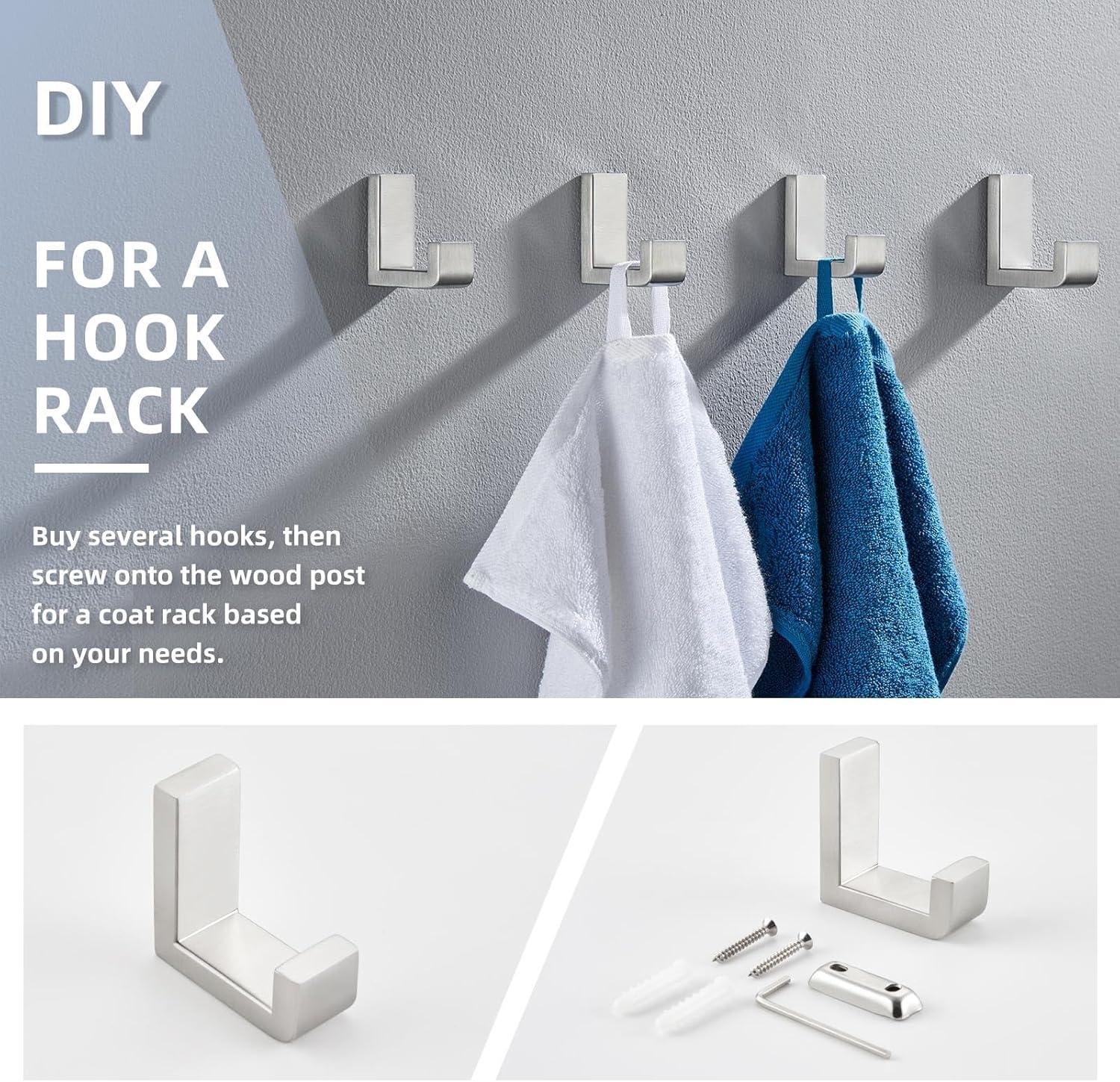 AngleSimple Stainless Steel Bathroom Wall Mounting Robe Hook KA082