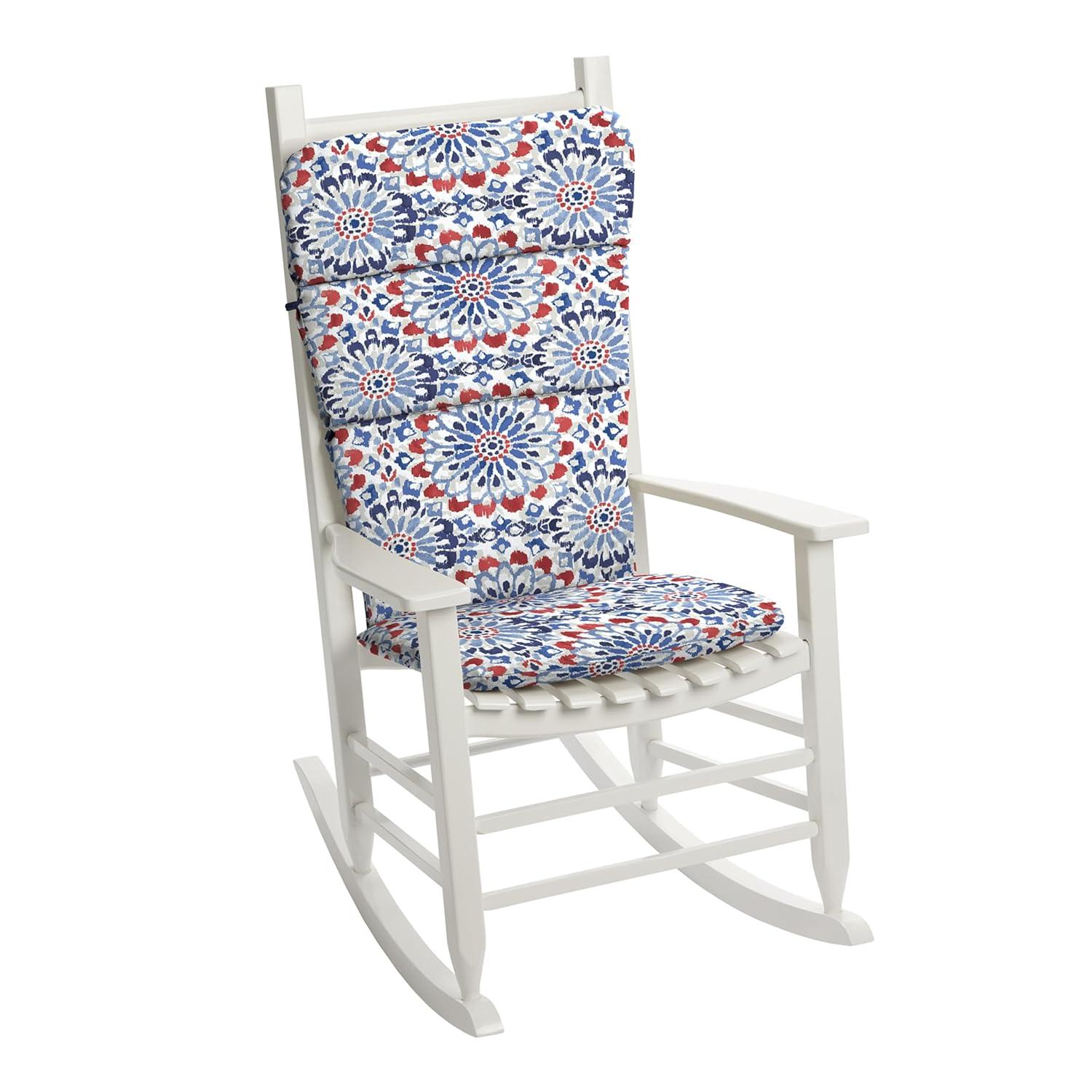 ARDEN Outdoor Rocking Chair or Adirondack Cushion, 20 x 17, Water Repellent, Fade Resistant 17 x 20, Clark Blue