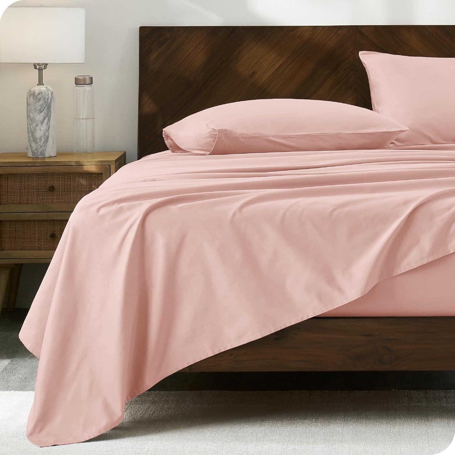 Bare Home 100% Cotton Percale Sheet Set