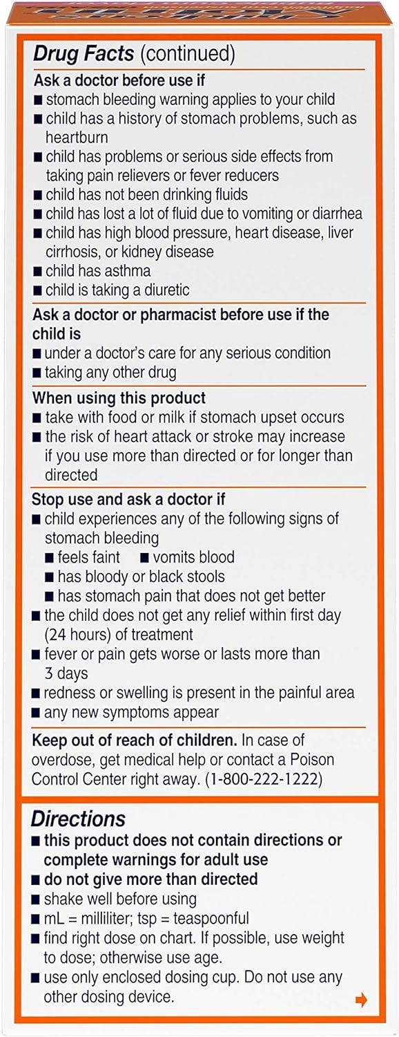 Children's Motrin Pain Reliever/Fever Reducer Liquid - Ibuprofen (NSAID) - Bubble Gum - 4 fl oz
