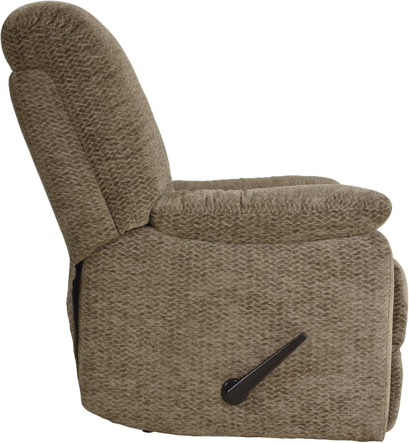 Lexicon Kaylene Chenille Recliner in Brown