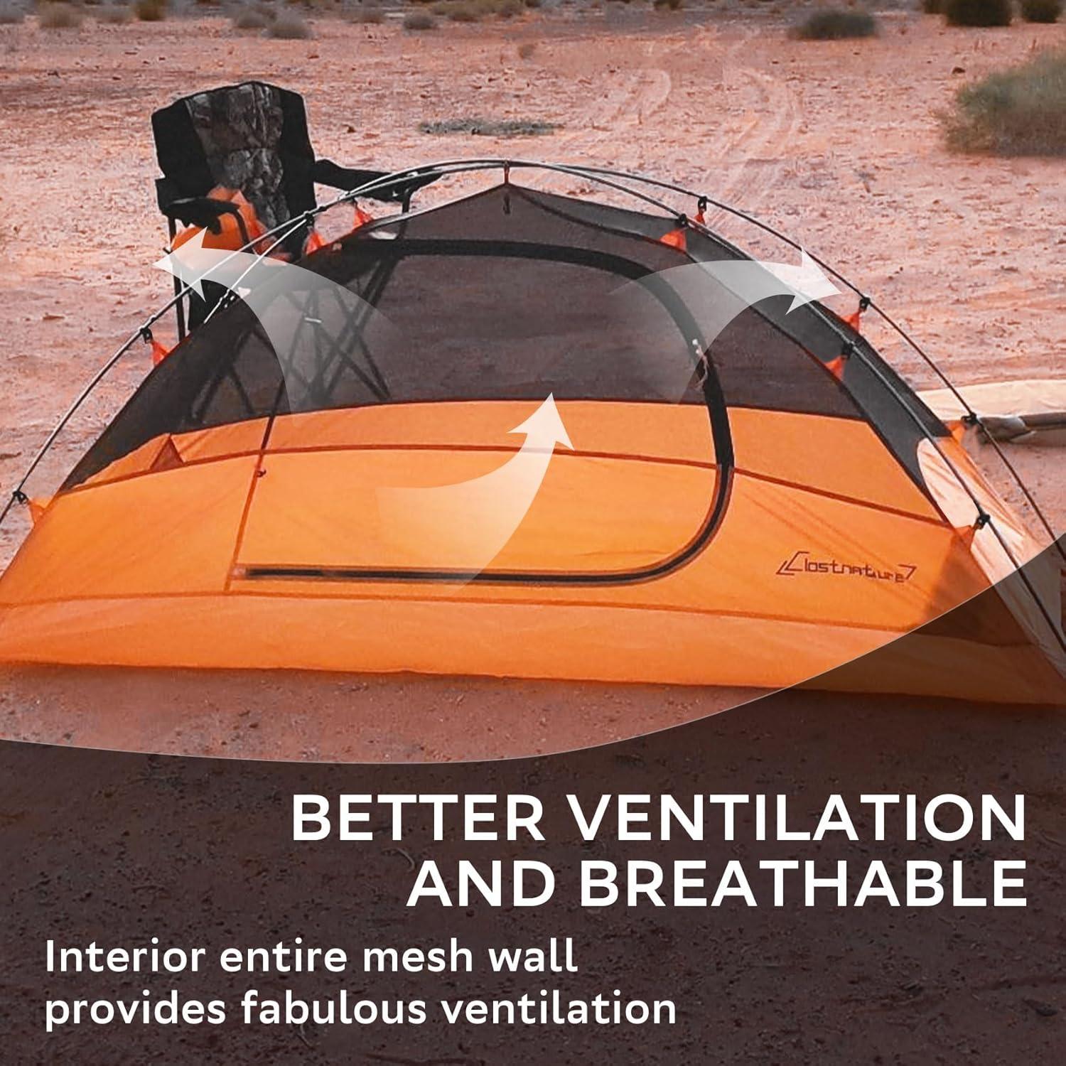 Clostnature Crux Lightweight Tent for Backpacking - 1/2/3/4 Person Ultralight Backpacking Tent, Waterproof Easy Setup Camping Tent, Hiking Tent for Outdoor, Hiking and Mountaineering