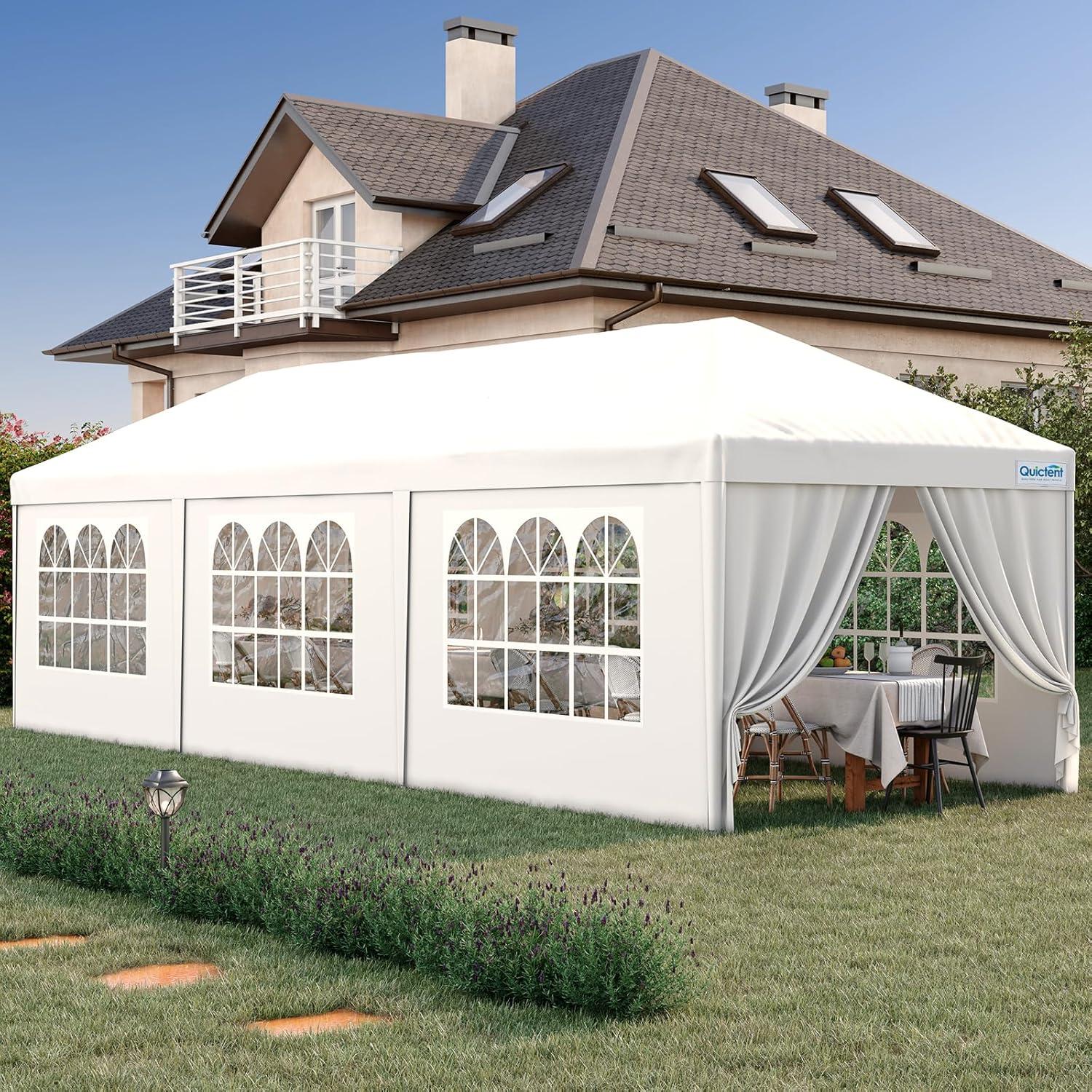 Ktaxon 10'x30' Canopy Tent Wedding Partywith Removable 5 Sidewall White