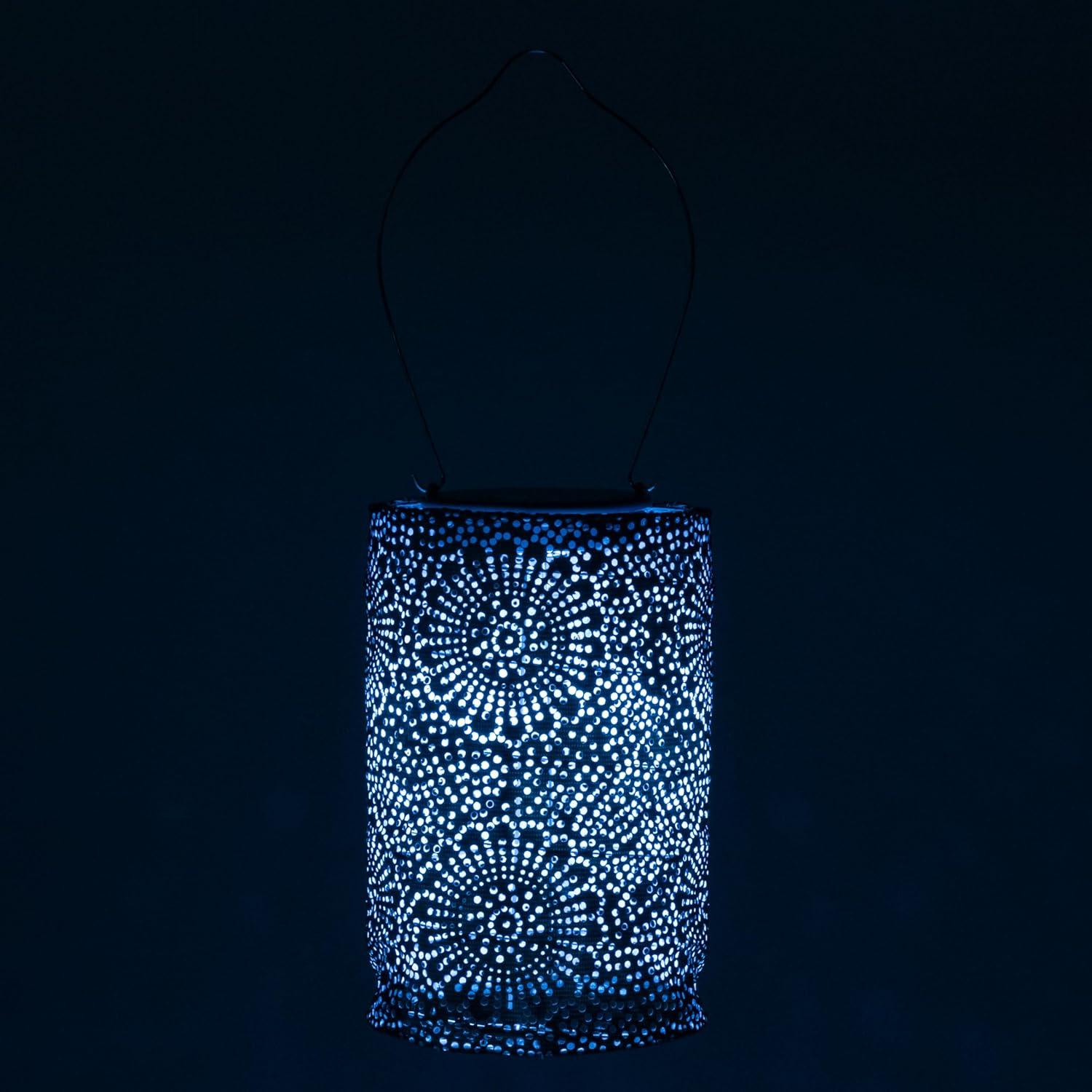 Soji Stella Cylinder Solar Outdoor Lanterns - Set of 2