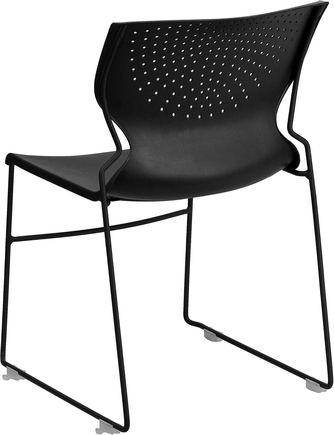 Flash Furniture Everleigh 661 lb. Capacity Full Back Stack Chair with Powder Coated Frame