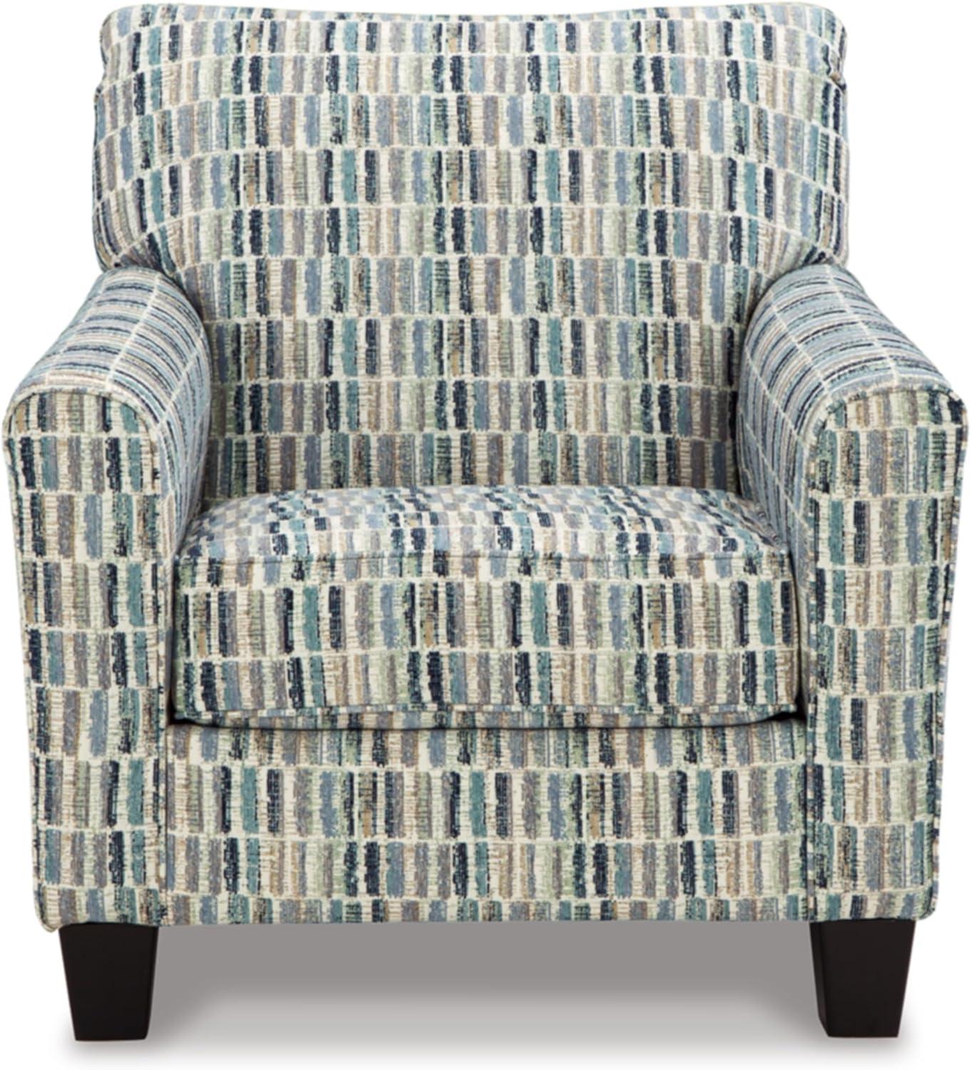 Signature Design by Ashley Valerano Blue & Beige Accent Chair