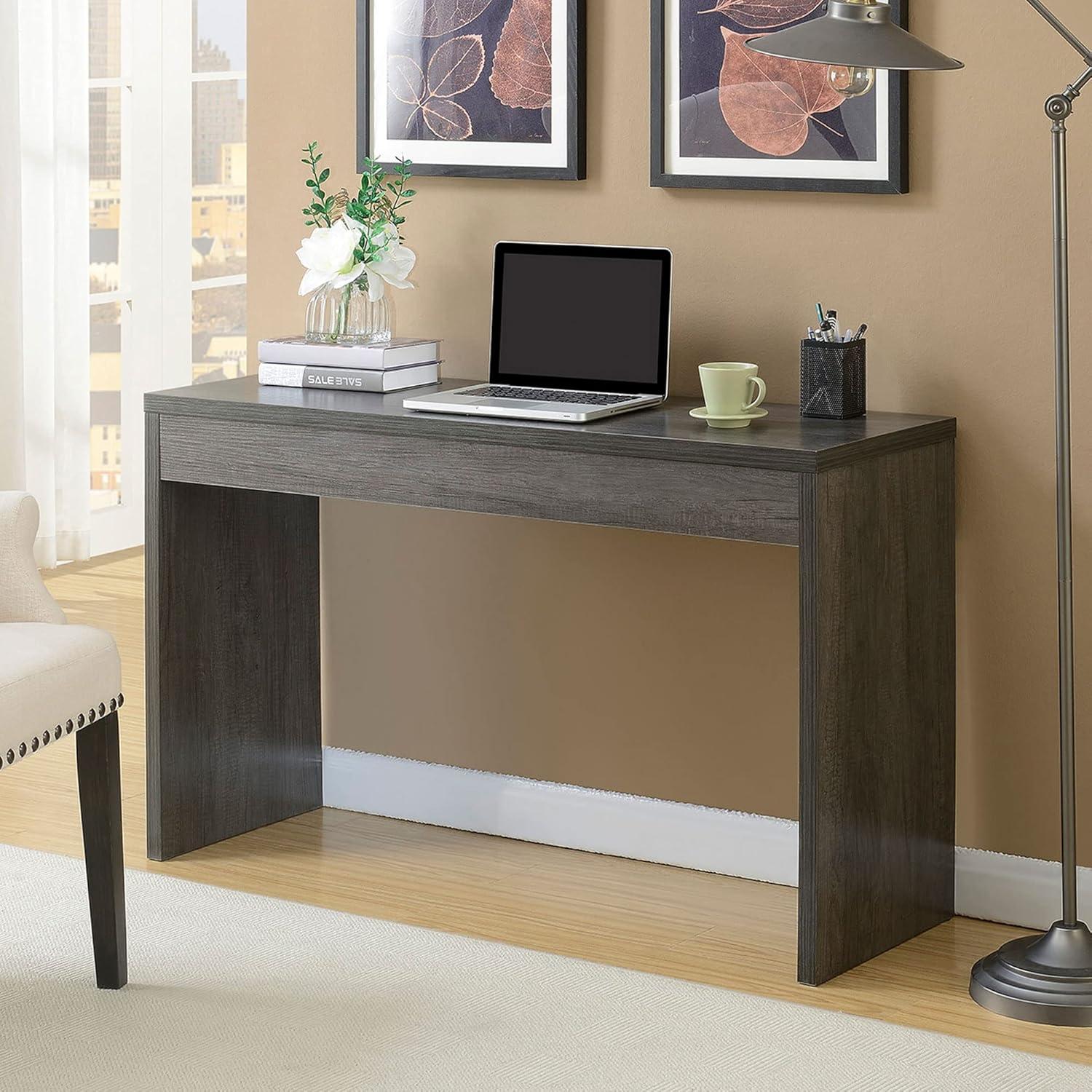 Convenience Concepts Northfield Hall Console Desk Table/Desk, Weathered Gray