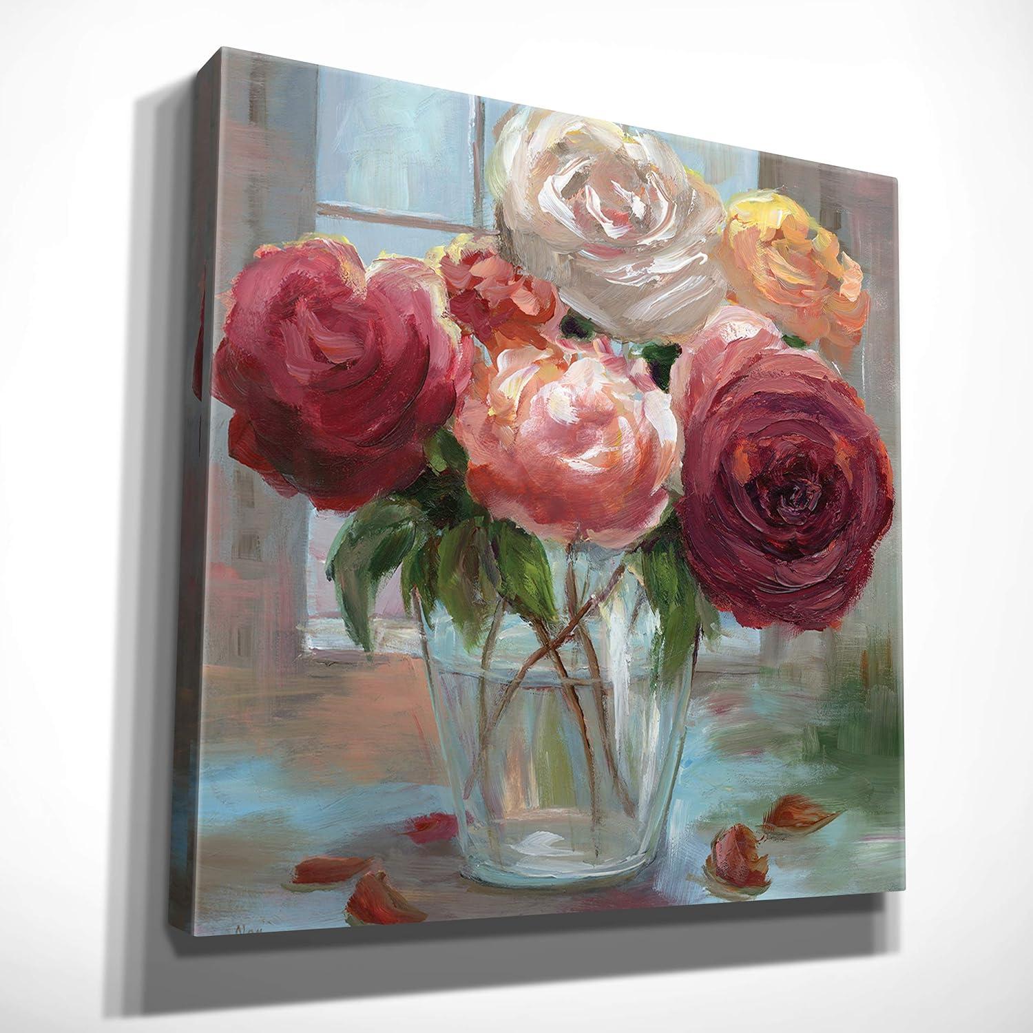Wexford Home Rose Society Gallery Wrapped Canvas Wall Art, 16x16