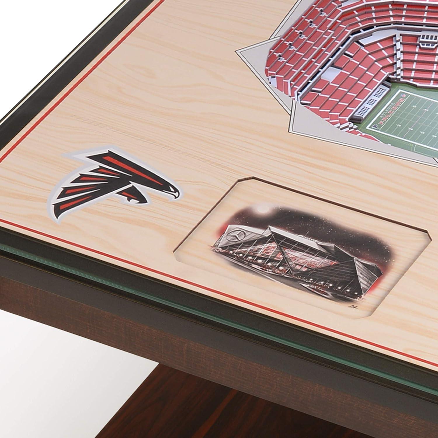 NFL Atlanta Falcons 25-Layer StadiumViews Lighted End Table