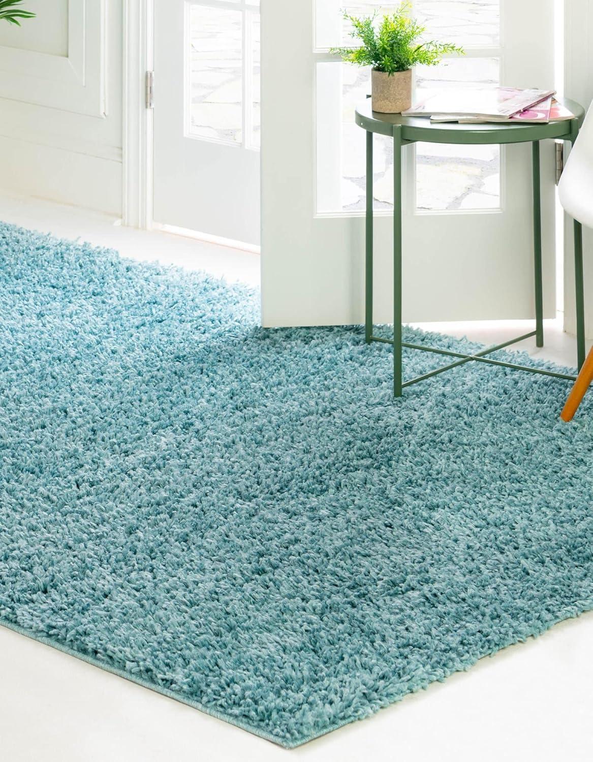 Unique Loom 8' 0 x 10' 0 Davos Shag Dusty Rose Area Rug