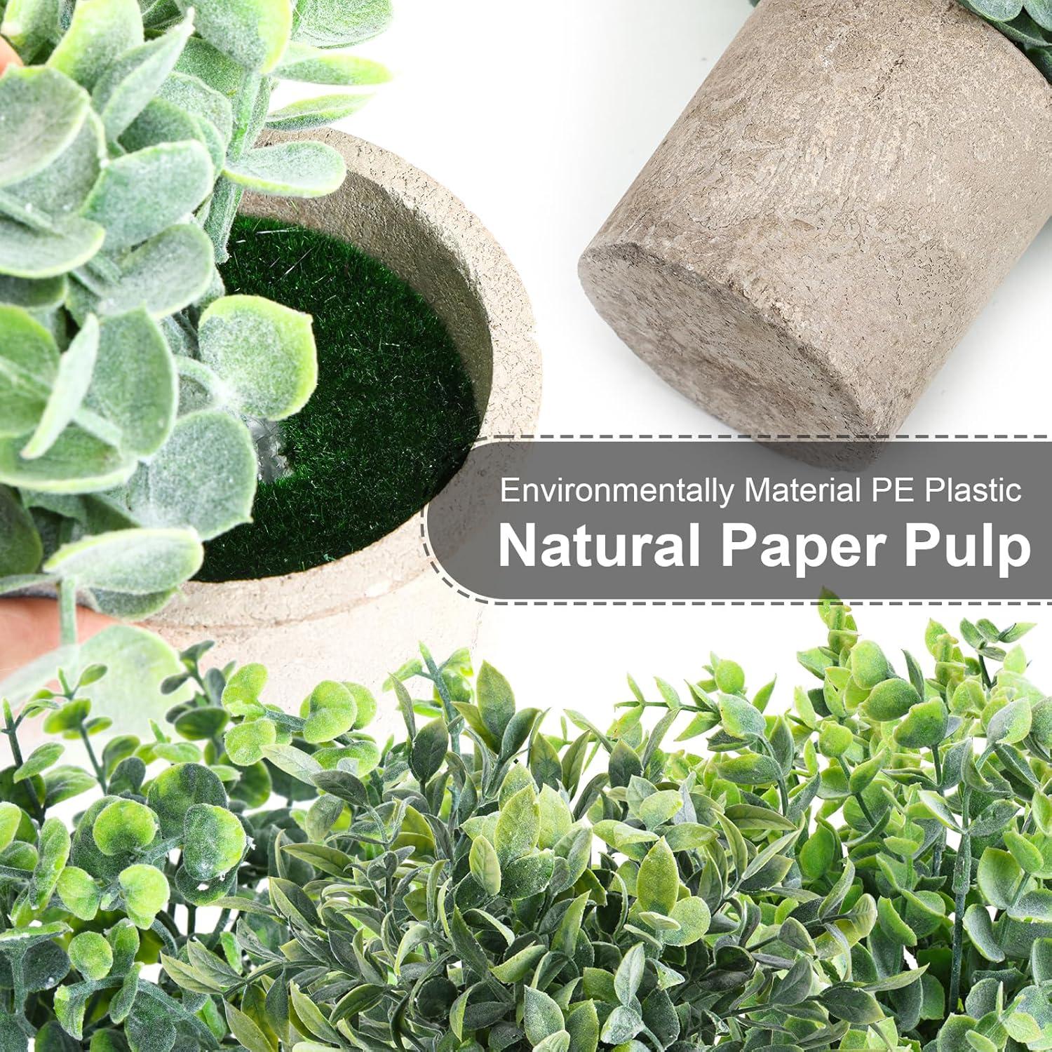 Artificial Plants 3 Pack Mini Fake Hanging with Macrame Plant Hangers Decorative Faux Greenery Decor for Shelves Wall Kitchen Farmhouse Bathroom Home Office