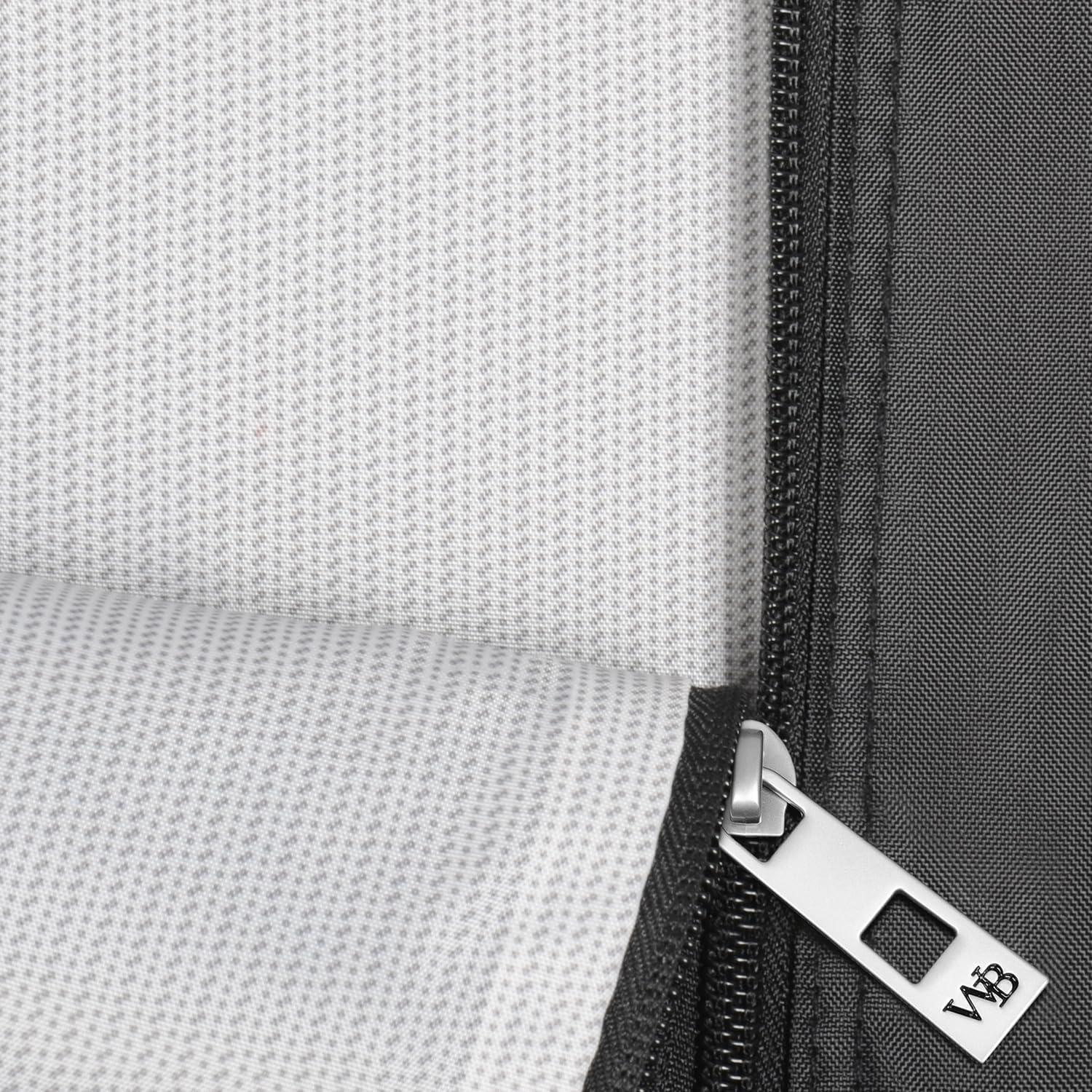 WallyBags 42" Premium Travel Garment Bag With Shoulder Strap, Grey