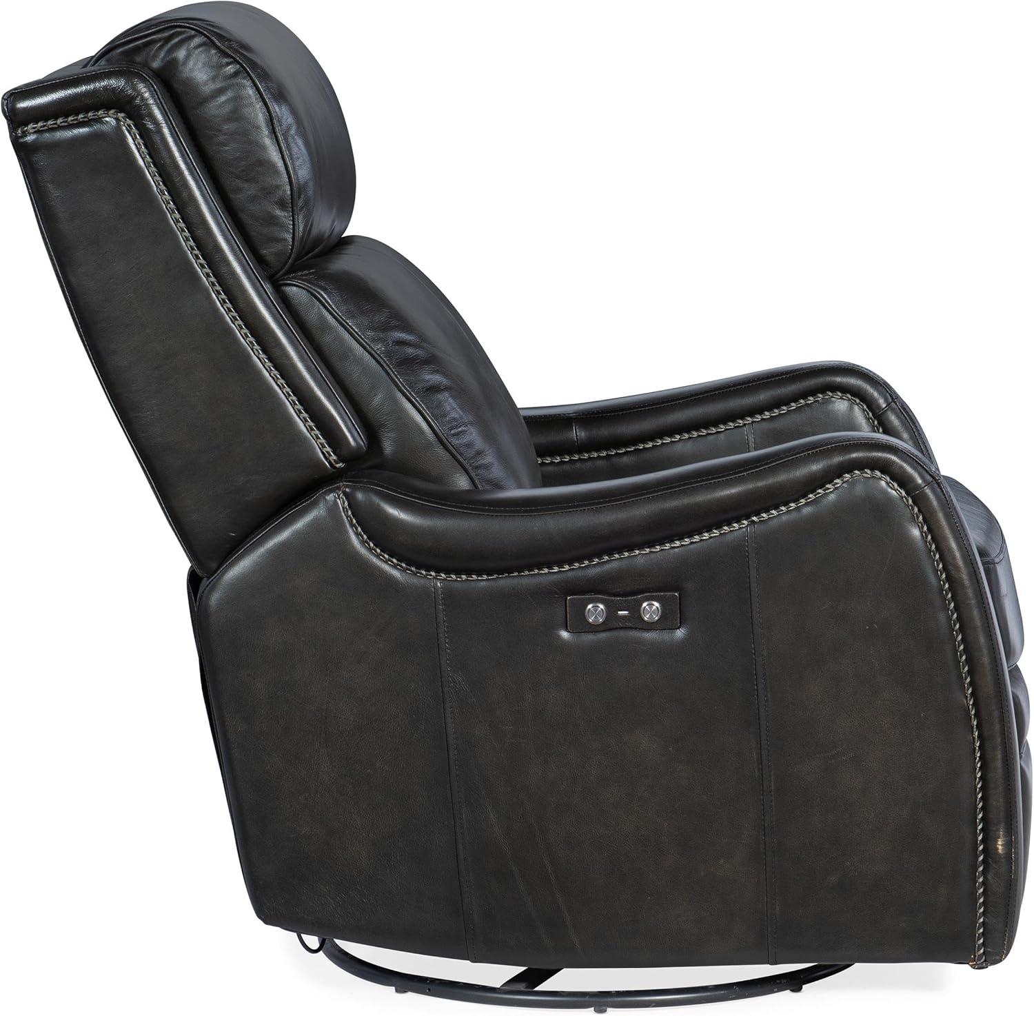 RC Leather Swivel Power Recliner