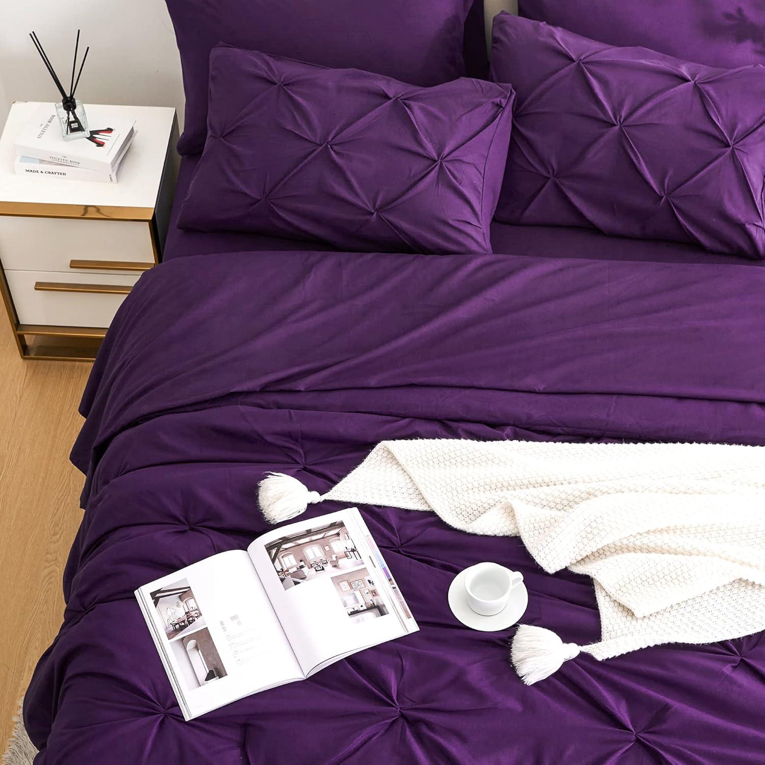 Comforter Set Purple - 7 Piece - King